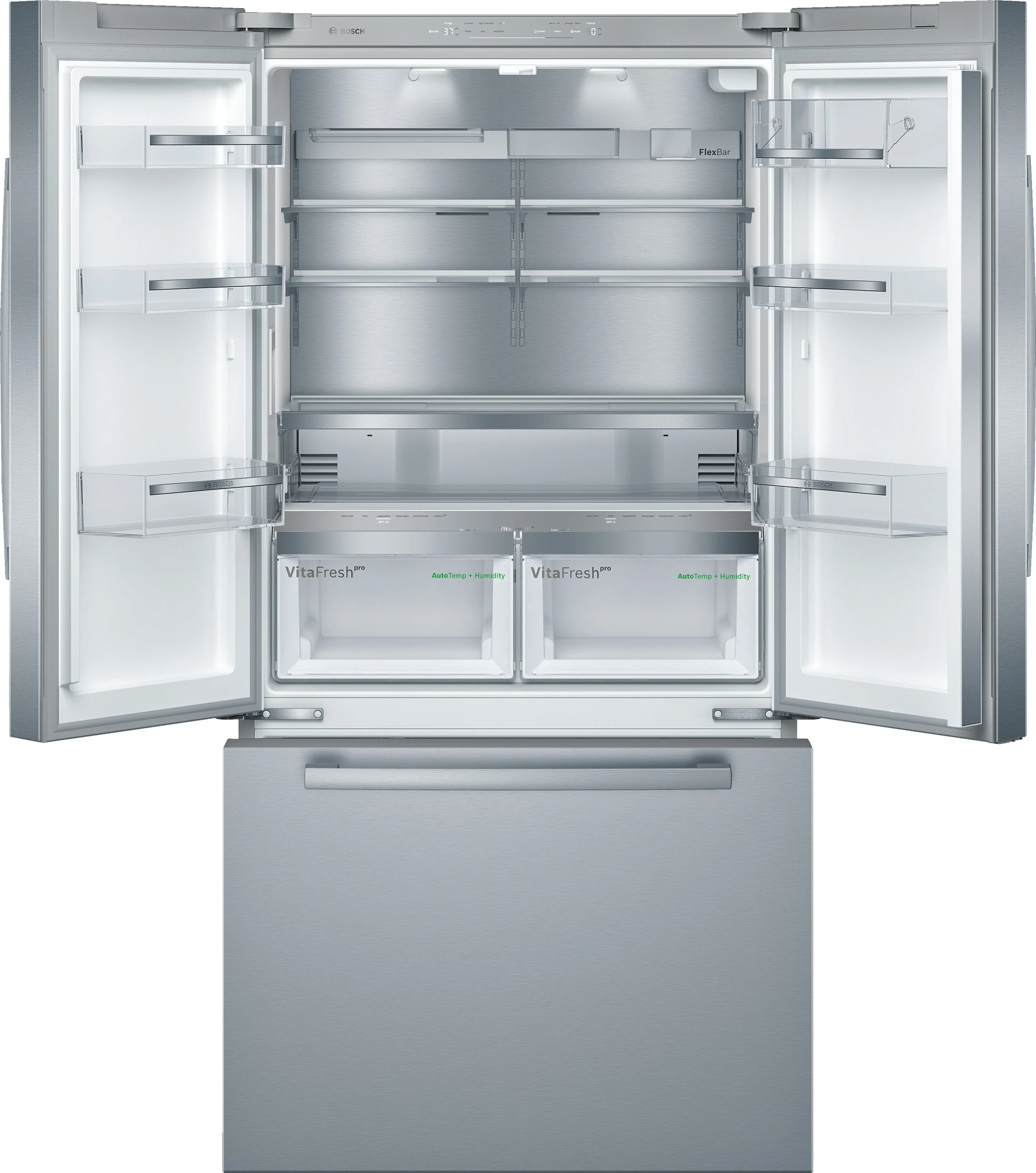 Bosch 800 Series Stainless Steel Counter-Depth French Door Refrigerator - B36CT80SNS - Image 2