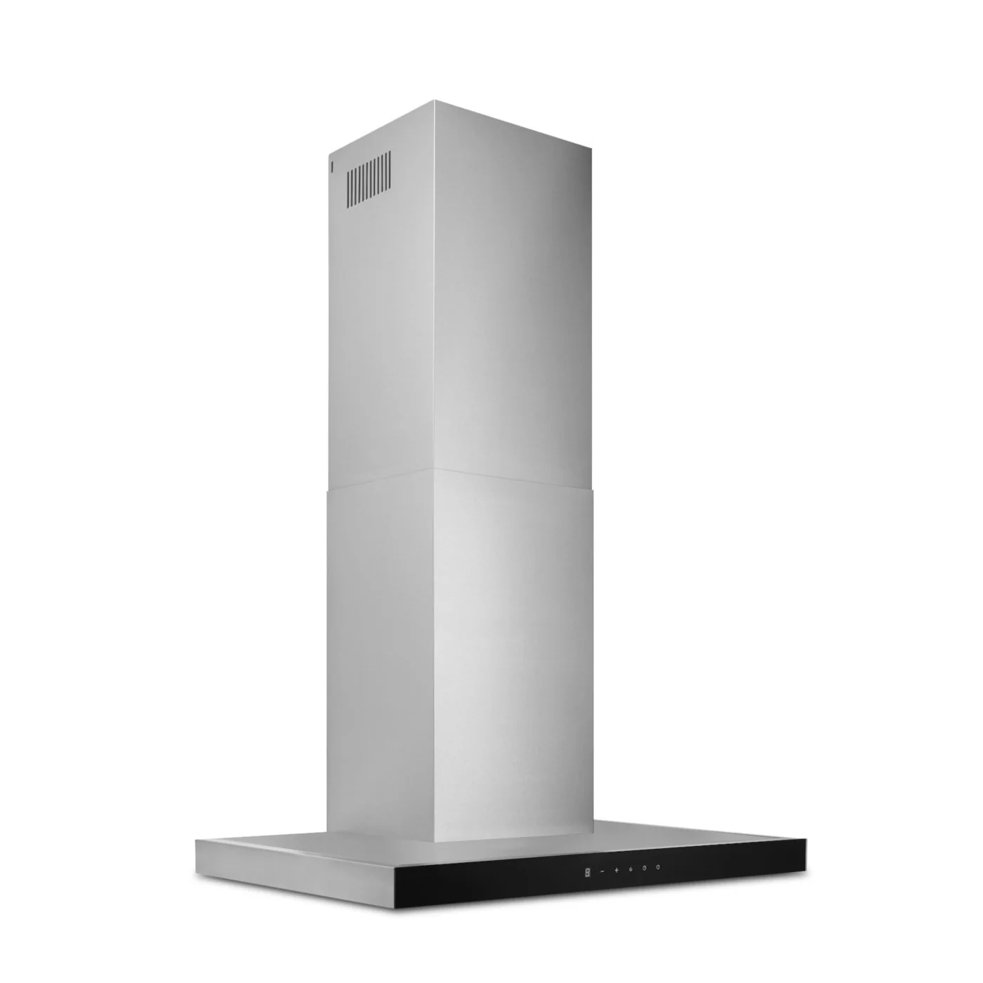 Broan Designer 30" Chimney Range Hood with Black Glass Panel - BWT1304SSB - Image 2