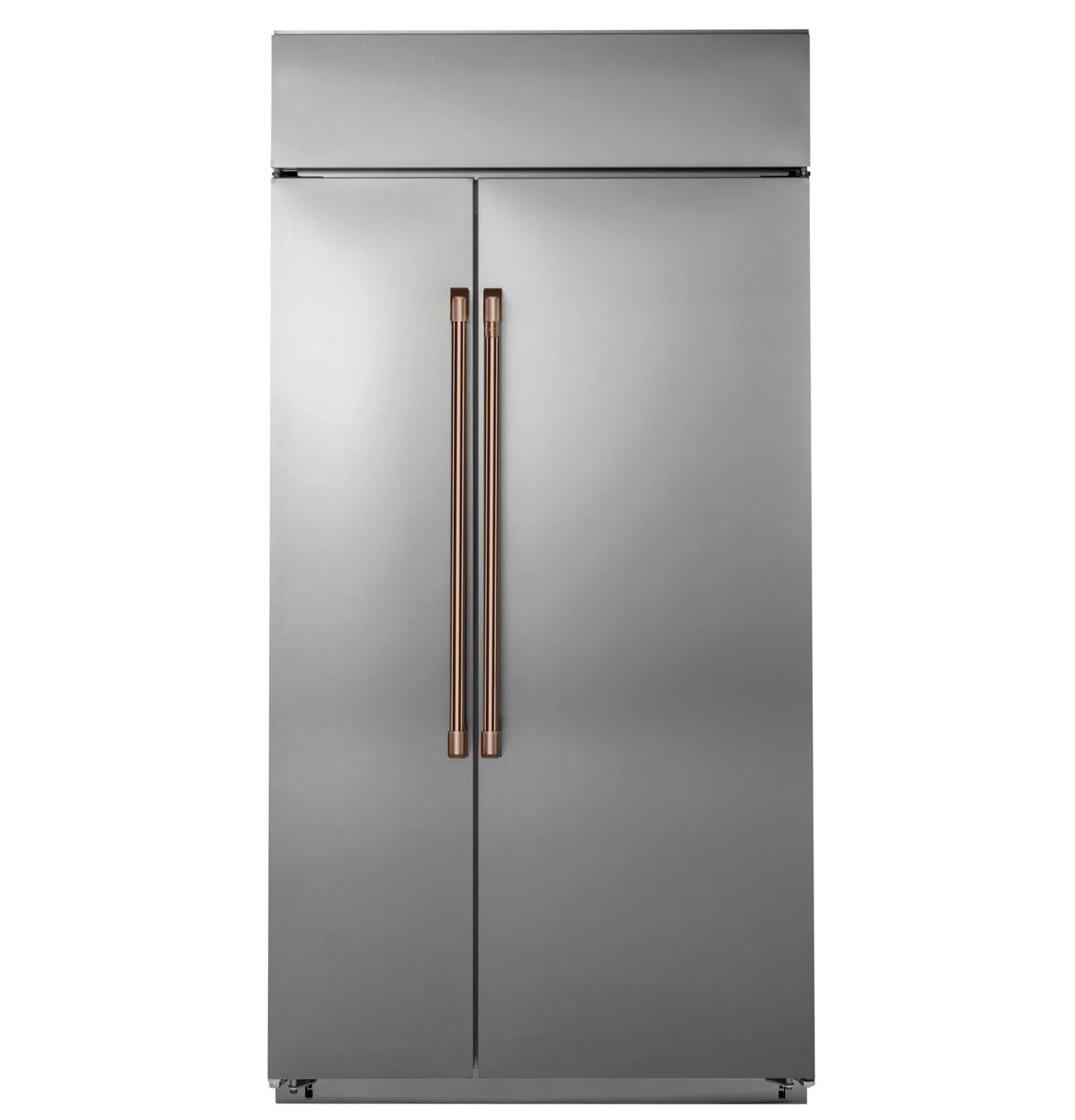 Cafe 2-Piece Handle Kit for Side-By-Side Refrigerator in Brushed Copper - CXSS2H2PMCU - Image 2