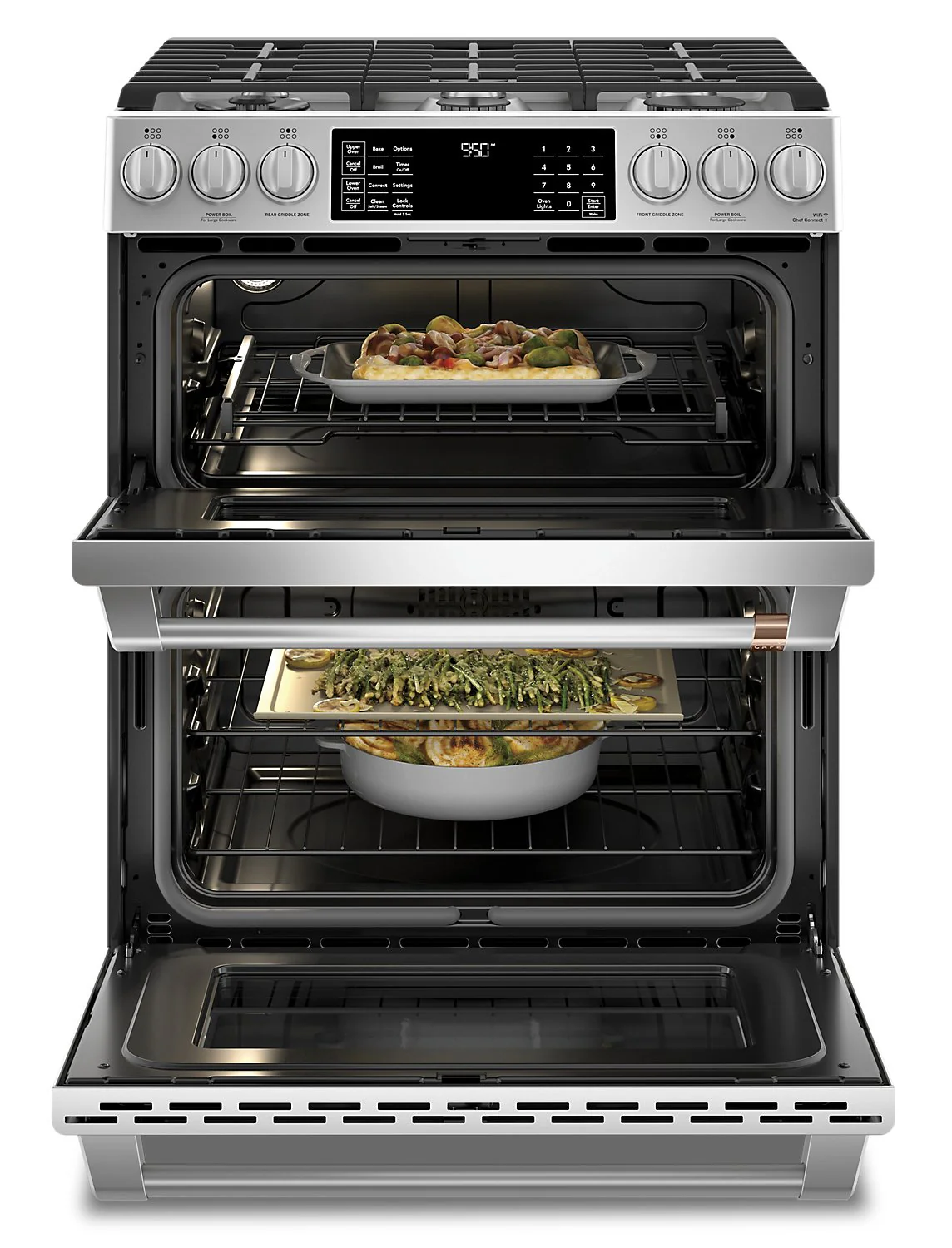 Café 30" Slide-In Dual-Fuel Double Oven Convection Range - CC2S950P2MS1 - Image 3