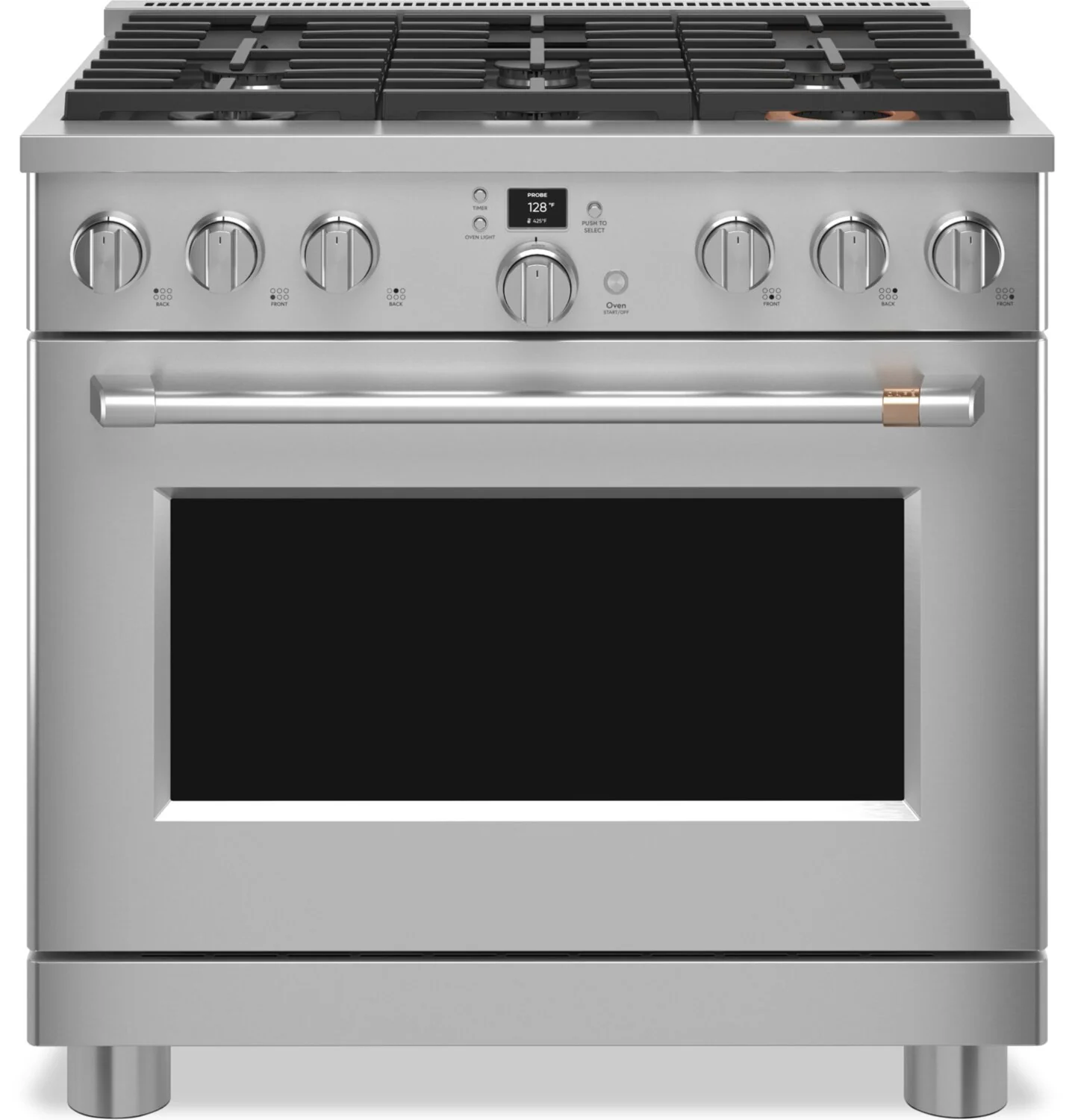 Café 5.75 Cu. Ft. Commercial-Style 6-Burner Dual Fuel Range - C2Y366P2TS1