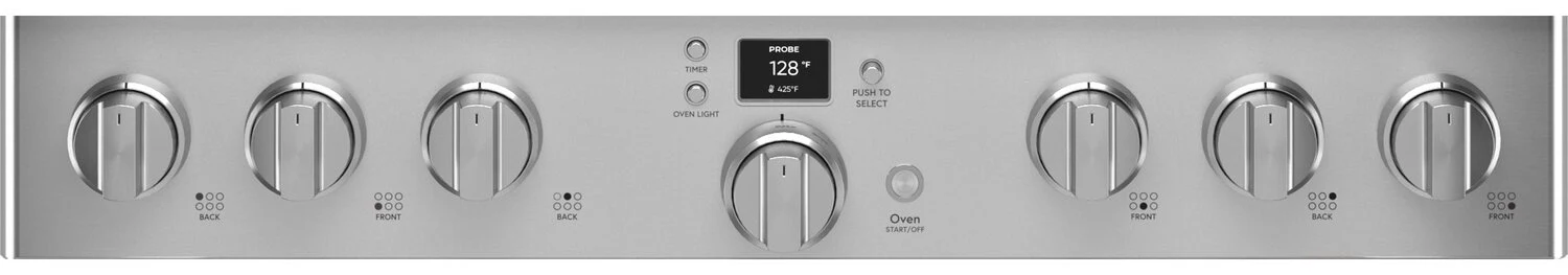 Café 5.75 Cu. Ft. Commercial-Style 6-Burner Dual Fuel Range - C2Y366P2TS1 - Image 3