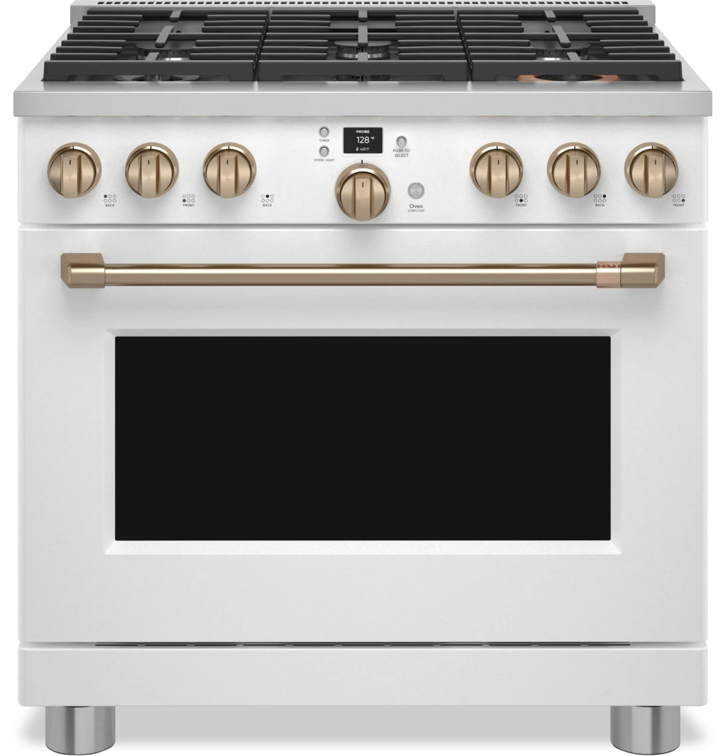 Café 5.75 Cu. Ft. Commercial-Style 6-Burner Dual Fuel Range - C2Y366P4TW2