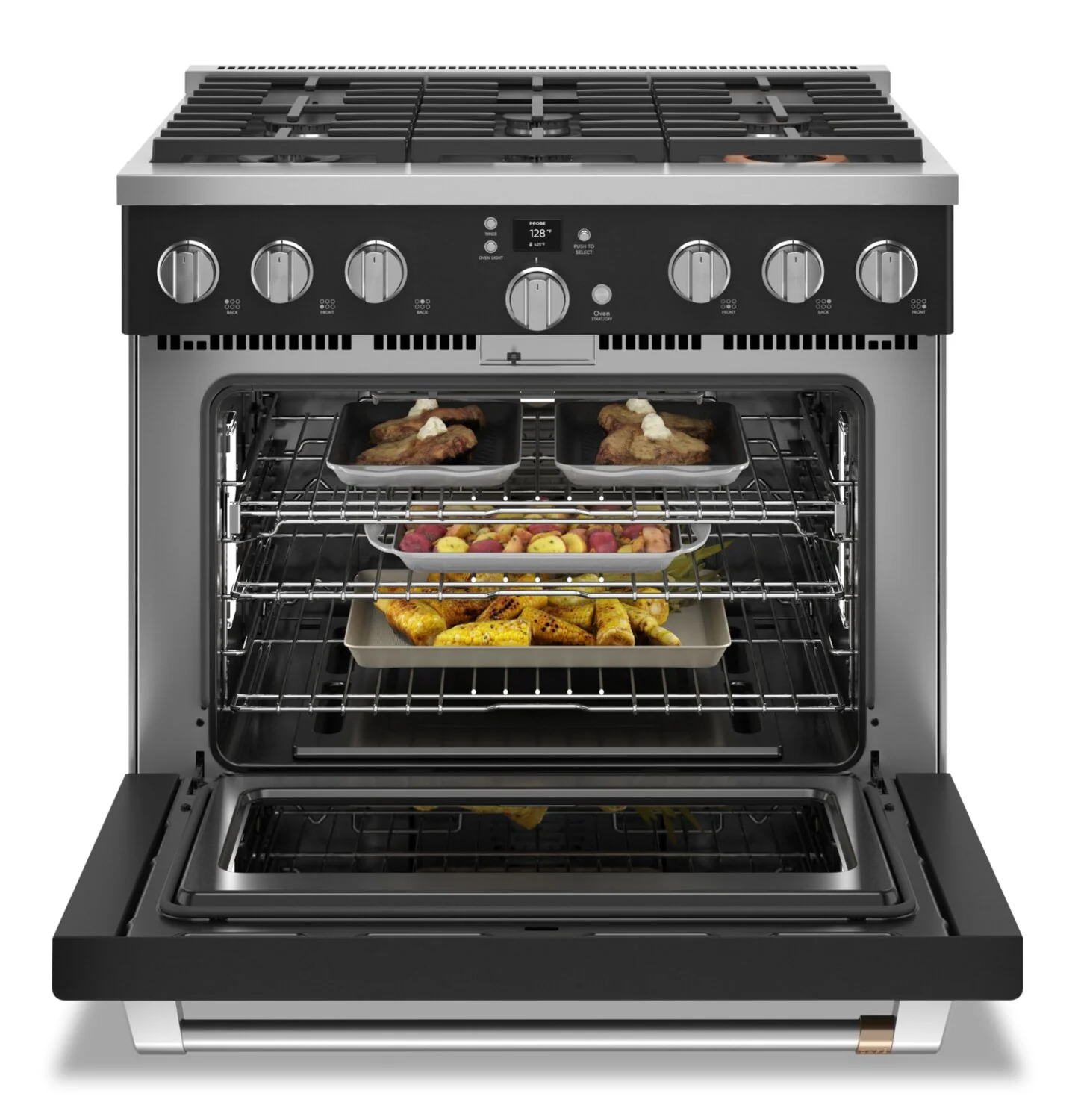 Café 6.2 Cu. Ft. Smart Commercial-Style 6-Burner Gas Range - CGY366P3TD1 - Image 5