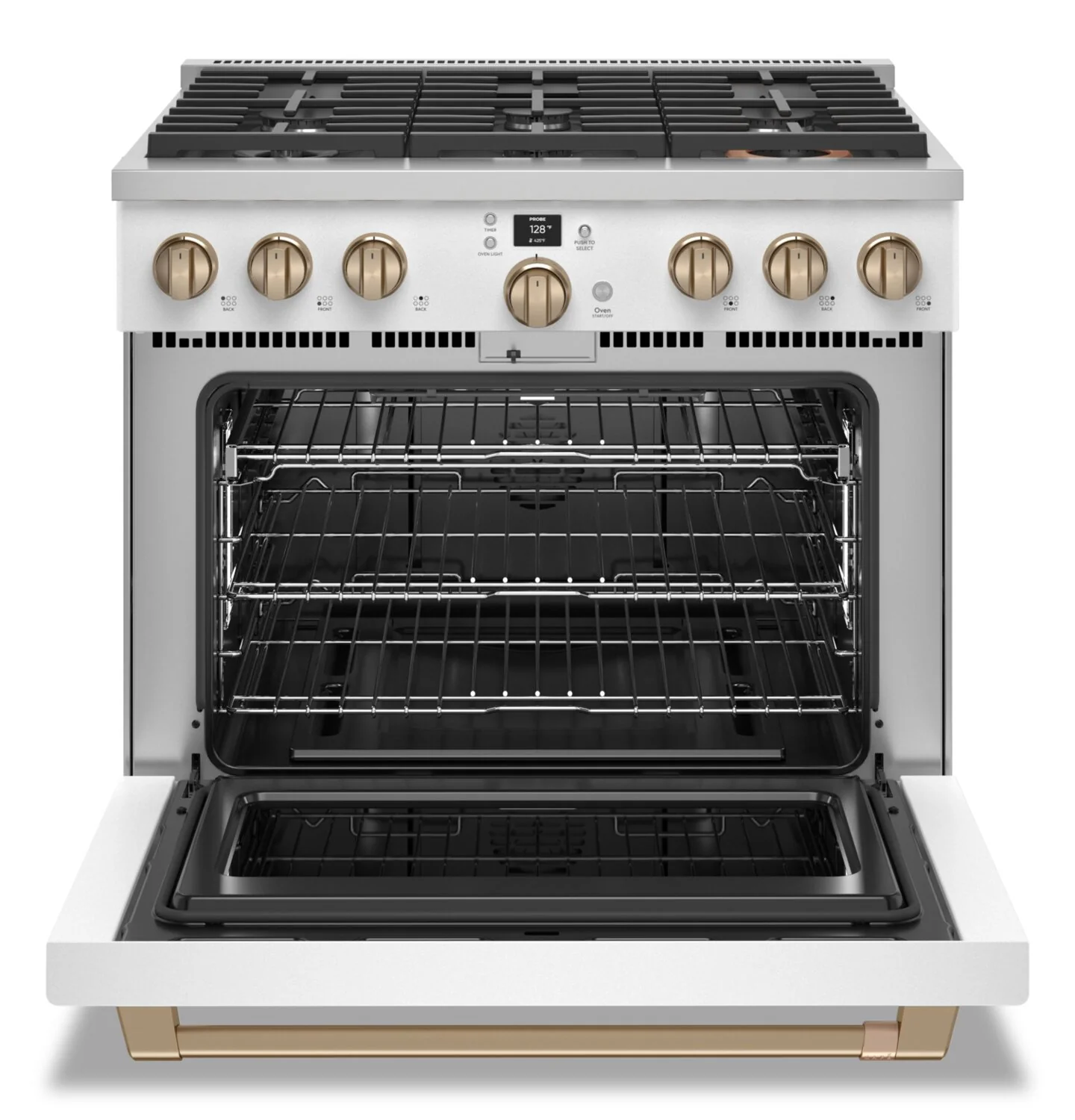 Café 6.2 Cu. Ft. Smart Commercial-Style 6-Burner Gas Range - CGY366P4TW2 - Image 2