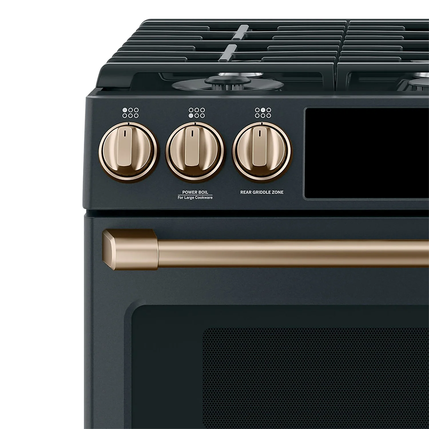 Café Gas Range Brushed Bronze Knobs and Handles Set - CXFCGHKPMBZ - Image 3