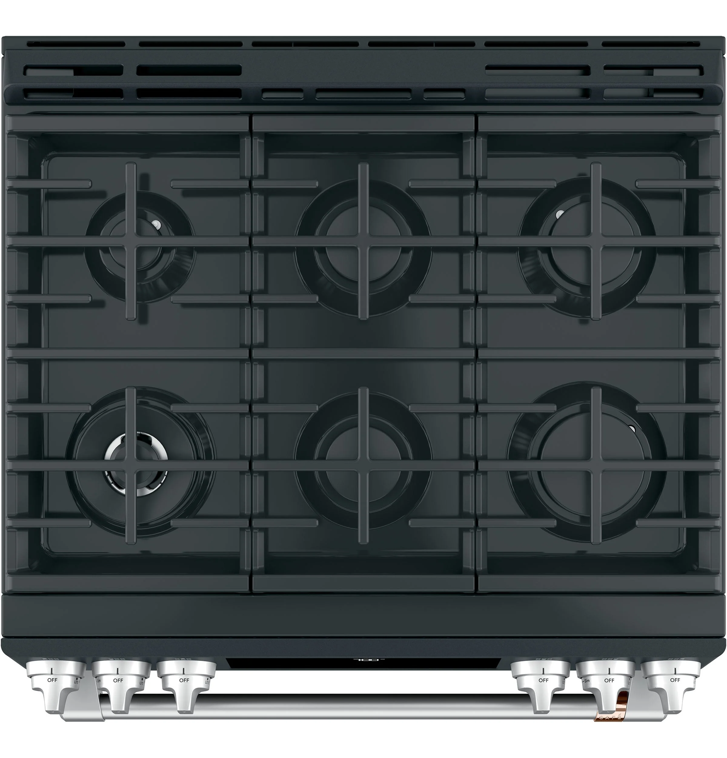 Café™ Matte Black 30" Slide-In Front Control Gas Oven with Convection Range (5.6 Cu.Ft) - CCGS700P3MD1 - Image 3