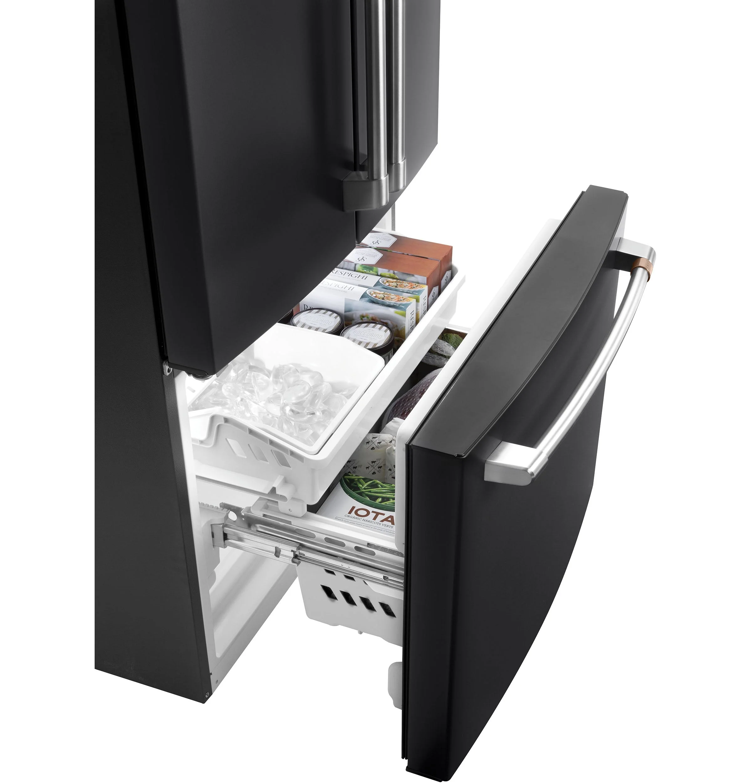 Café Matte Black 33" Counter-Depth French-Door Refrigerator (18.6 Cu. Ft.) - CWE19SP3ND1 - Image 3