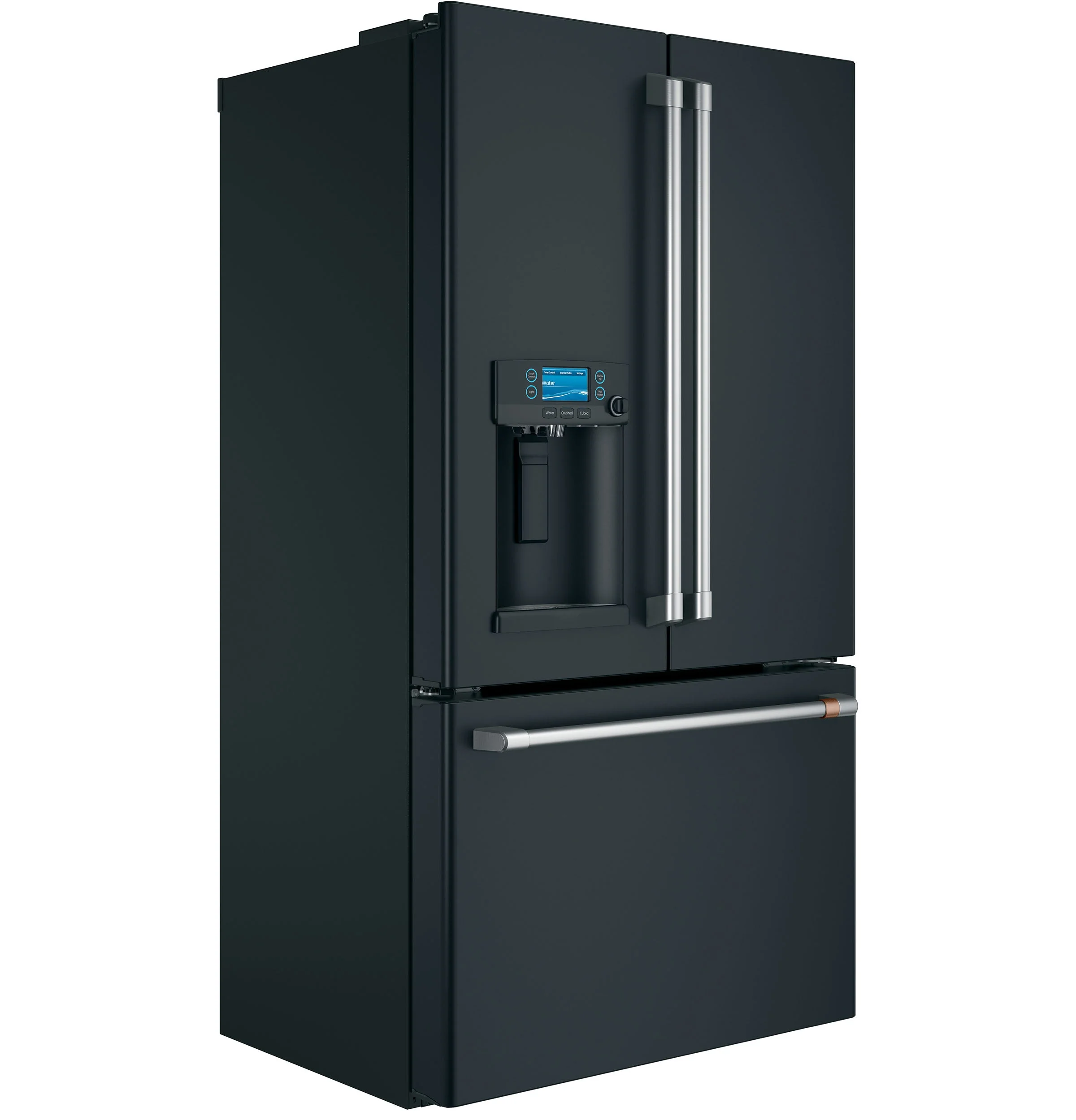 Café Matte Black 36" Counter-Depth French-Door Refrigerator with Hot Water Dispenser (22.2 Cu. Ft.) - CYE22TP3MD1 - Image 2