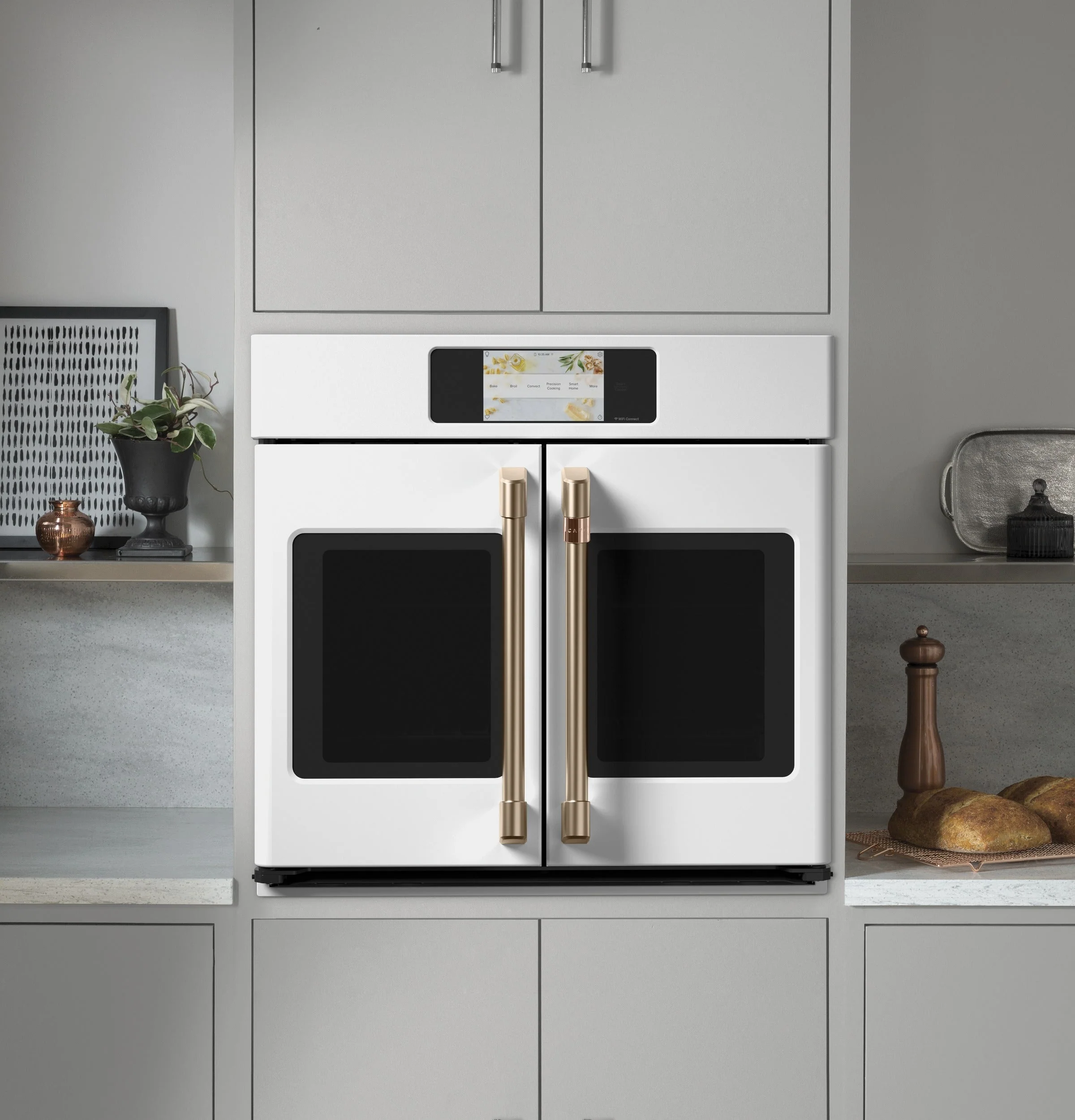 Café Matte White 30" Built-In French-Door Single Convection Wall Oven (5.0 Cu.Ft) - CTS90FP4NW2 - Image 4