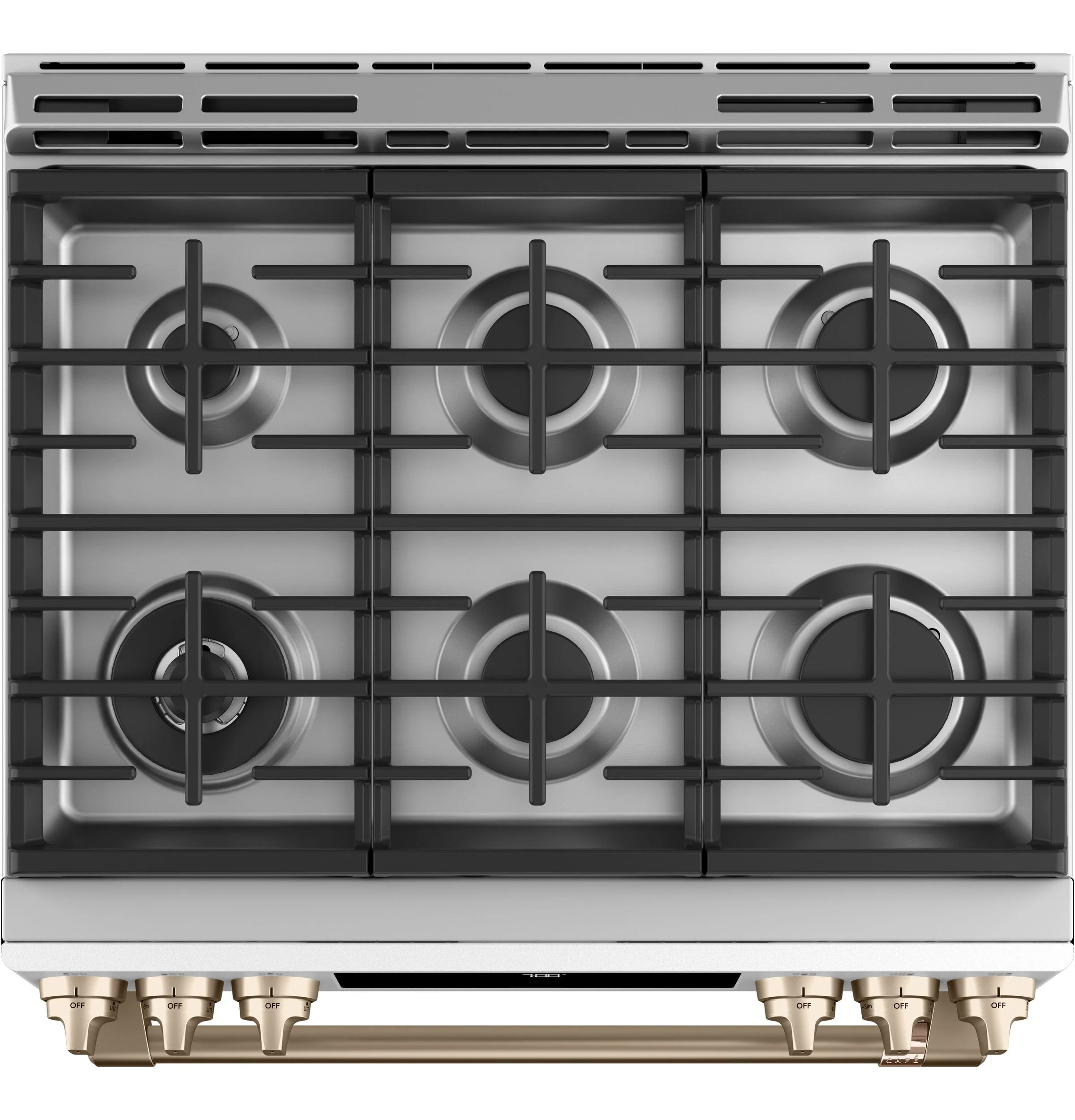 Café™ Matte White 30'' Slide-In Front Control Gas Oven with Convection Range (5.6 Cu.Ft) - CCGS700P4MW2 - Image 3