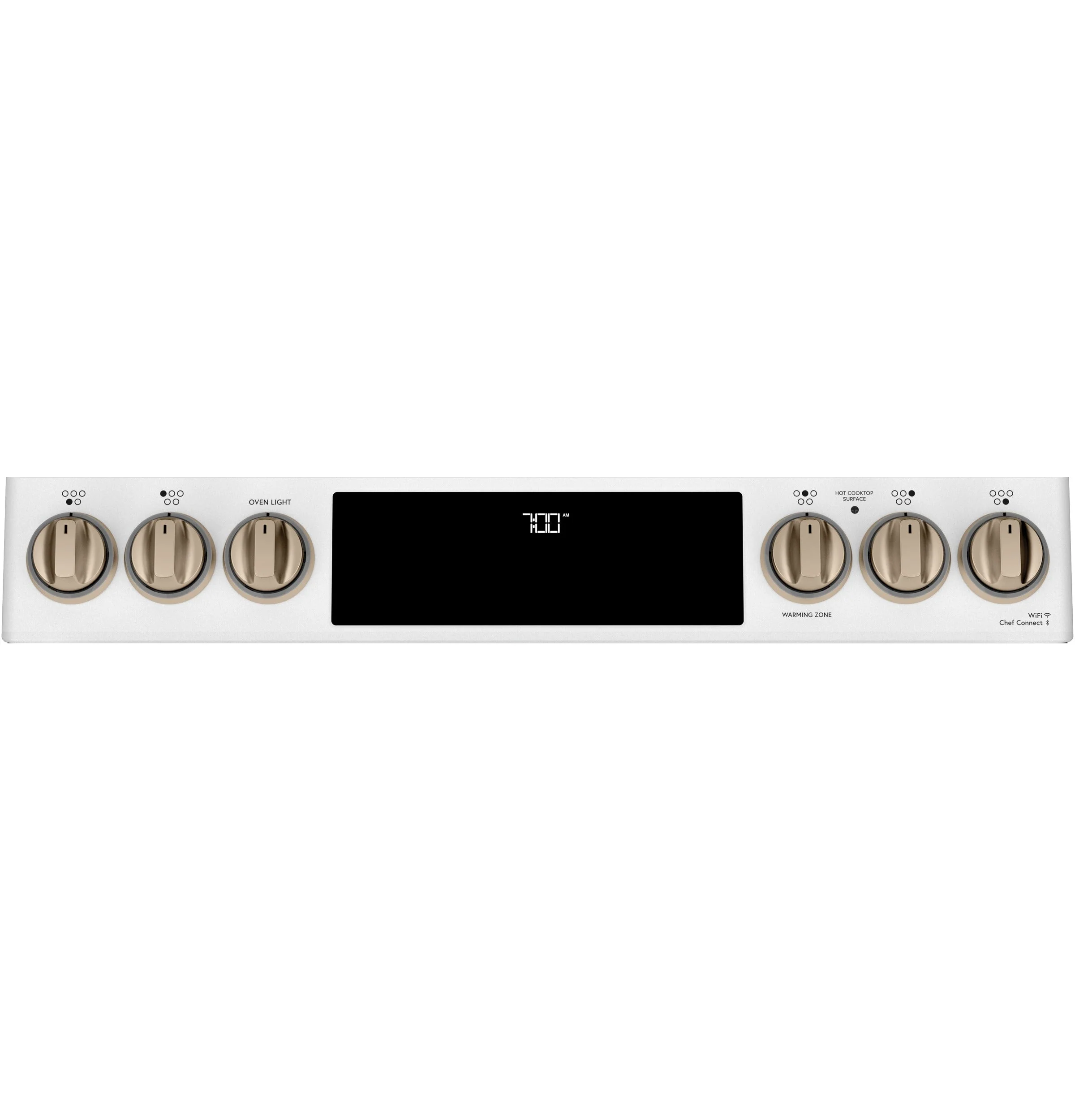 Café™ Matte White 30'' Slide-In Front Control Radiant and Convection Range with Warming Drawer (5.7 Cu.Ft)- CCES700P4MW2 - Image 4