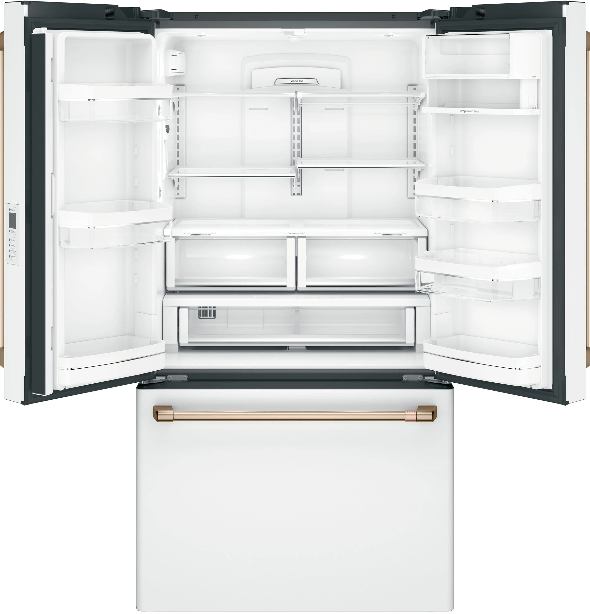 Café Matte White 36" Counter-Depth French-Door Refrigerator (23.1 Cu. Ft.) - CWE23SP4MW2 - Image 4