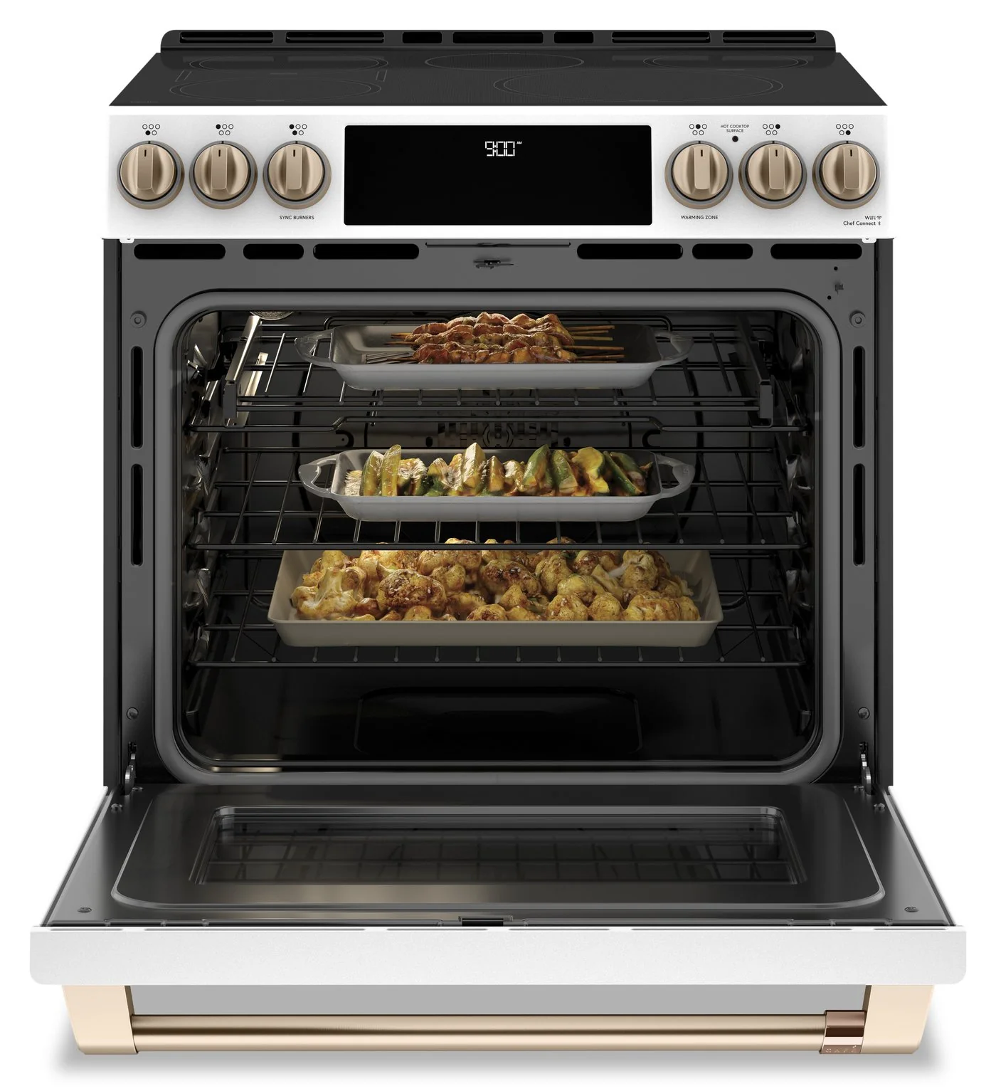 Café Slide-In Electric Range with Warming Drawer - CCHS900P4MW2 - Image 3