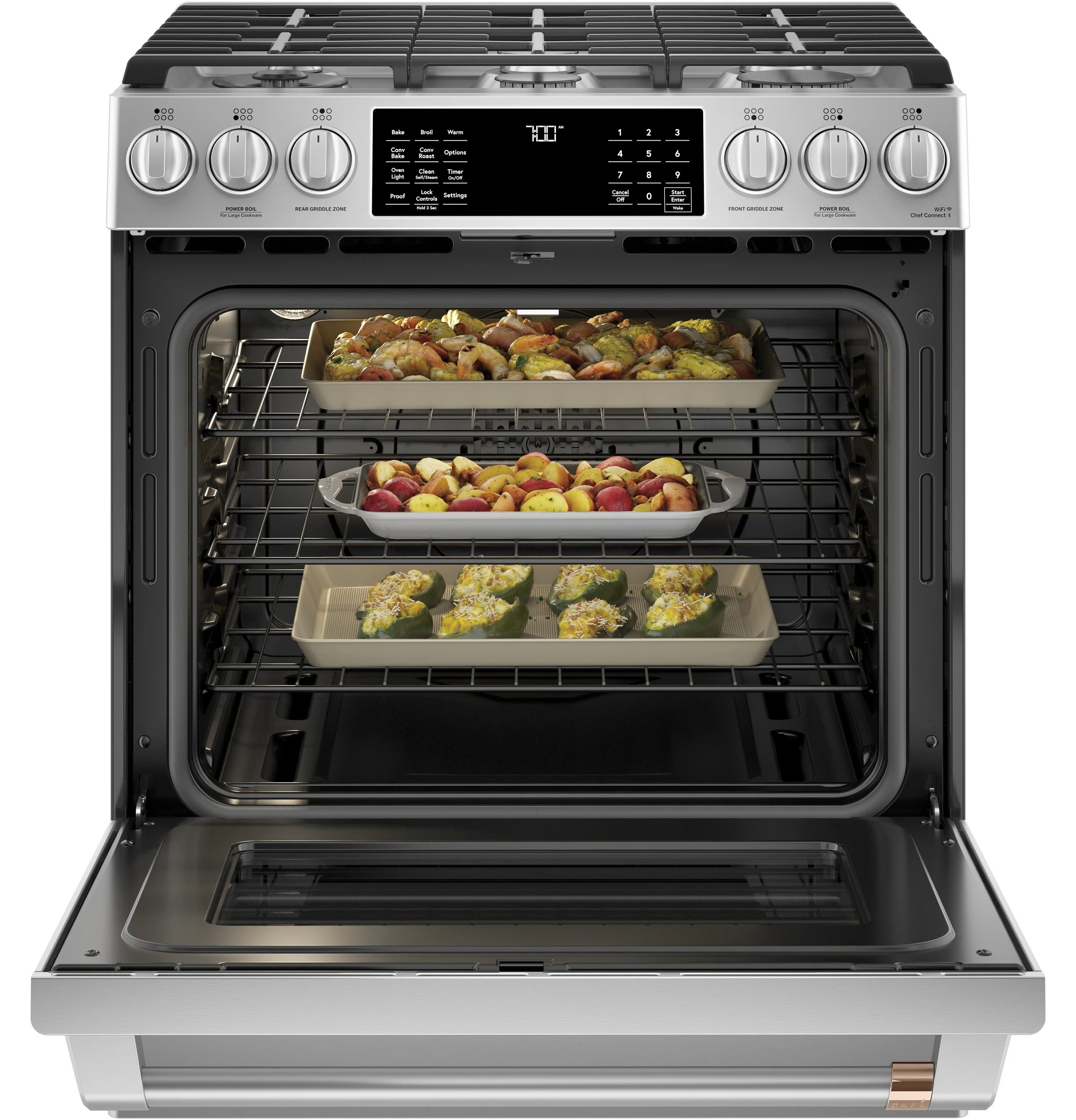 Café Slide-In Gas Range with Convection - CCGS700P2MS1 - Image 3
