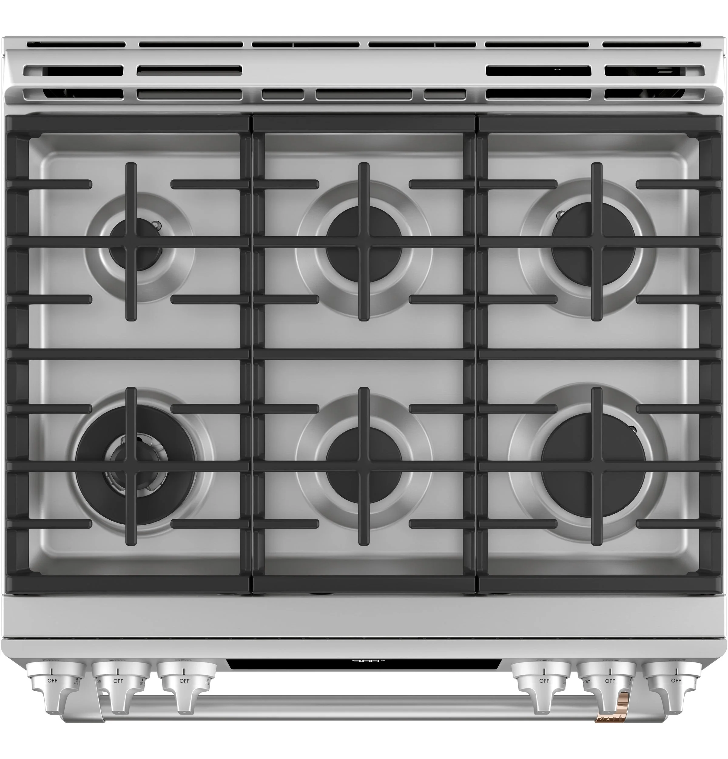 Café™ Stainless Steel 30" Slide-In Front Control Dual-Fuel Convection Range with Warming Drawer (5.7 Cu.Ft) - CC2S900P2MS1 - Image 2