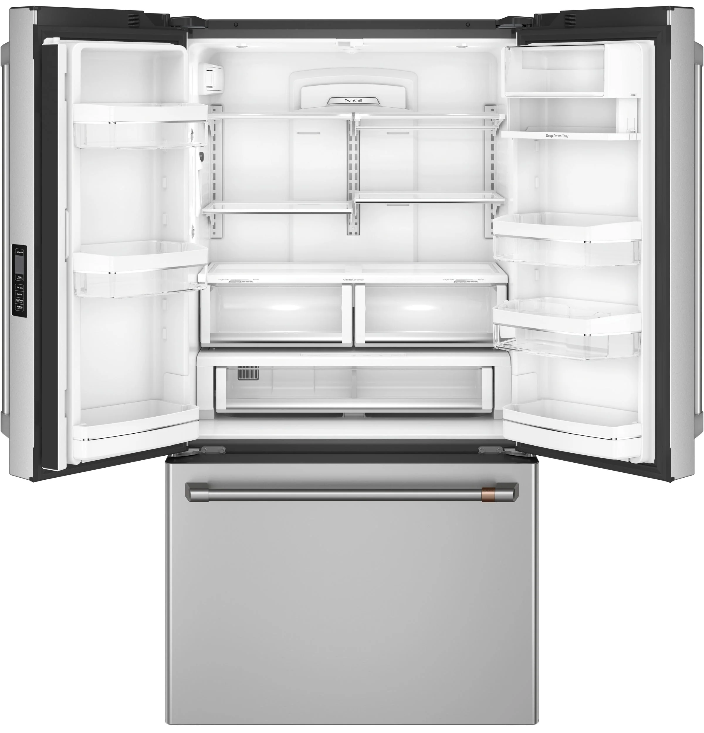 Café Stainless Steel 36" Counter-Depth French-Door Refrigerator (23.1 Cu. Ft.) - CWE23SP2MS1 - Image 4