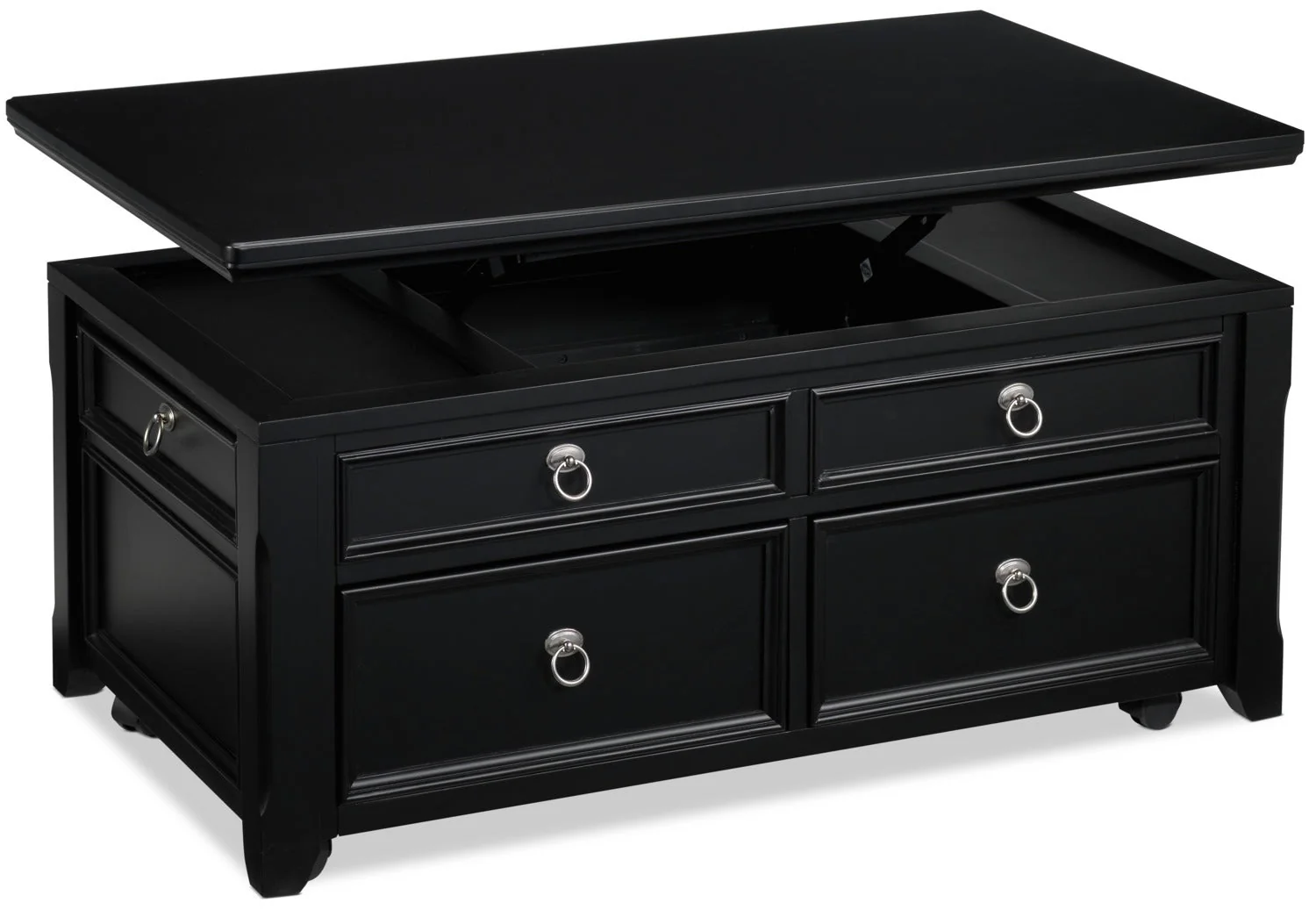 Caserta Lift-Top Coffee Table - Black - Image 4