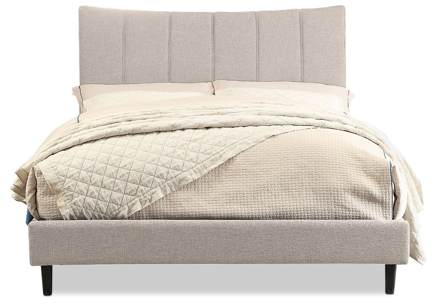 Caterina Platform Queen Bed - Taupe - Image 2