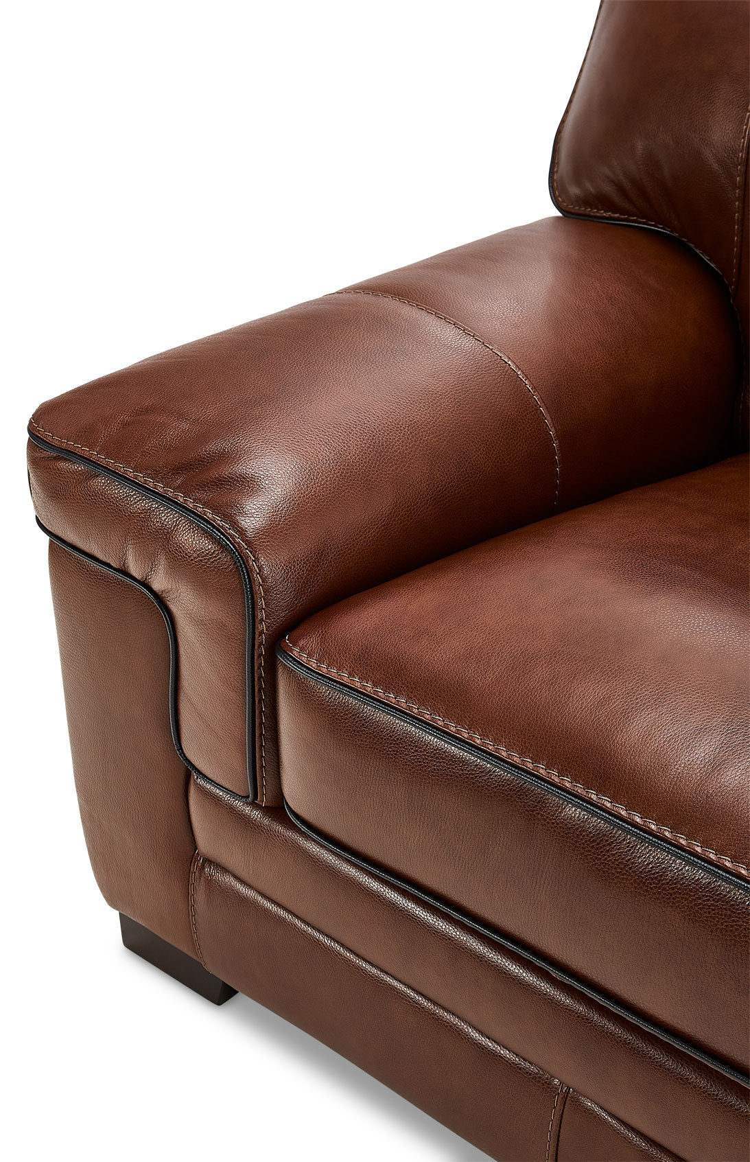 Colton Genuine Leather Chair - Cognac - Image 4