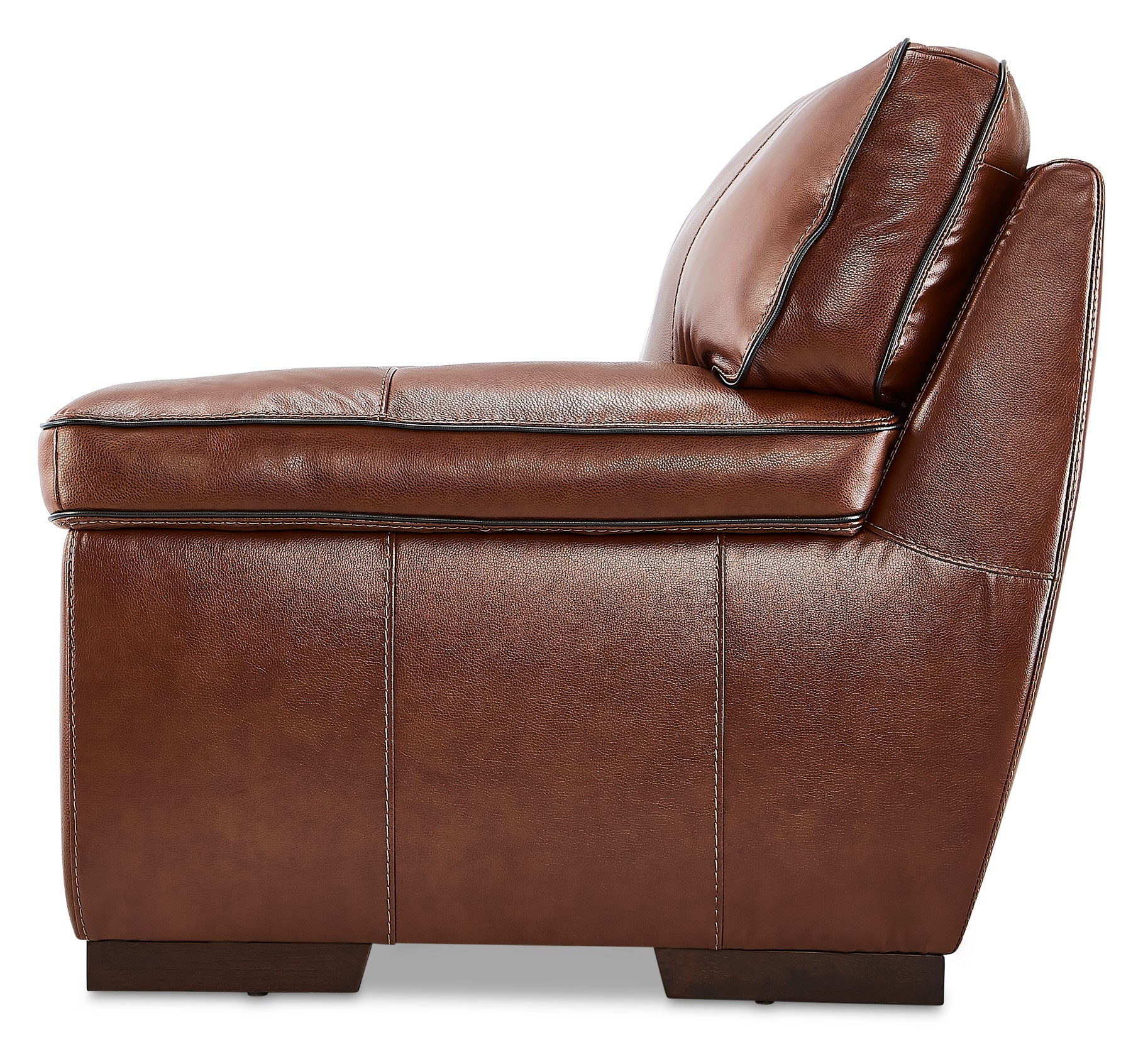 Colton Genuine Leather Chair - Cognac - Image 5