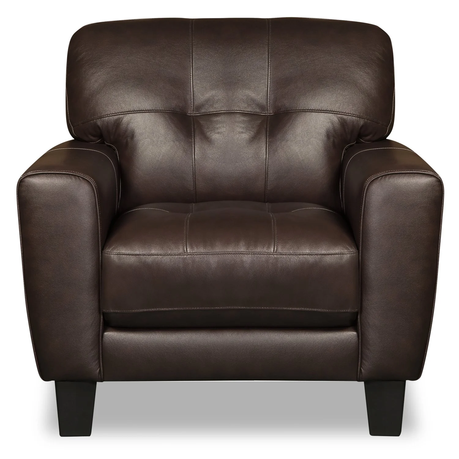 Cousteau Genuine Leather Chair - Brown - Image 2