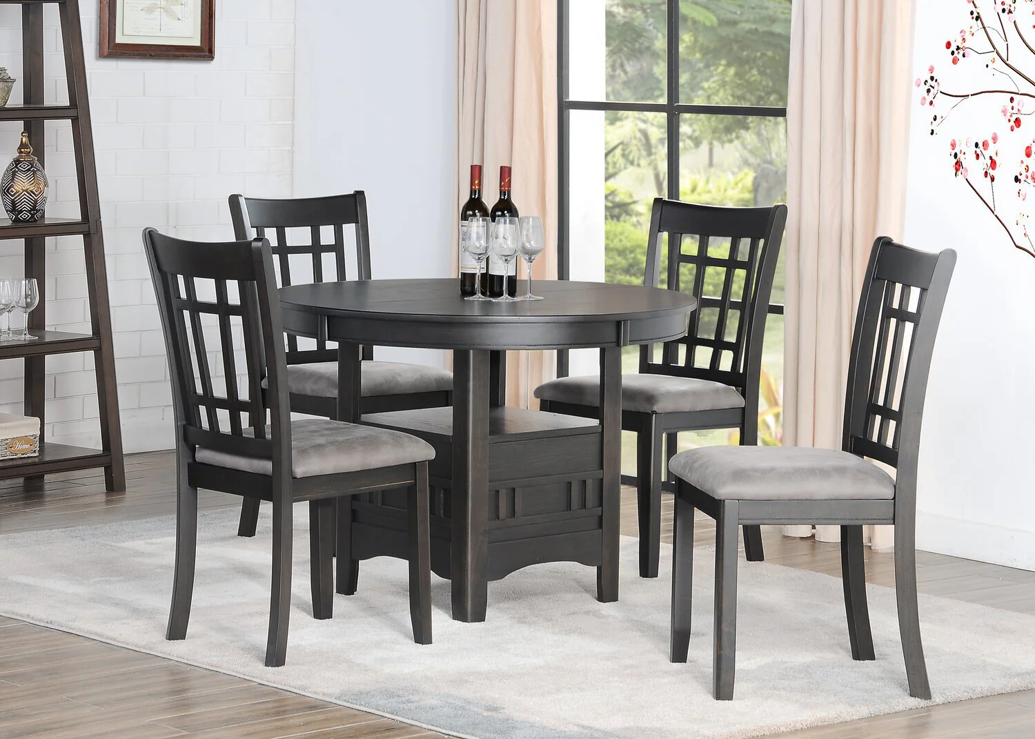 Coventry 5-Piece Dining Set - Grey-Brown - Image 10