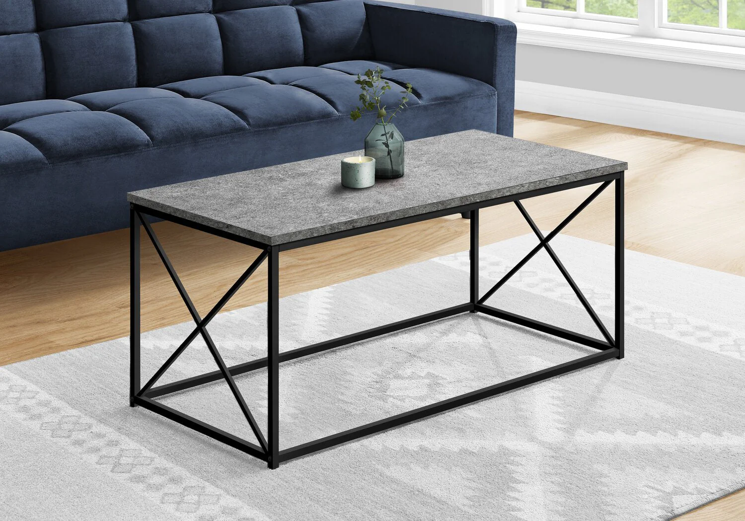 Croydon Coffee Table - Grey Stone-Look - Image 3