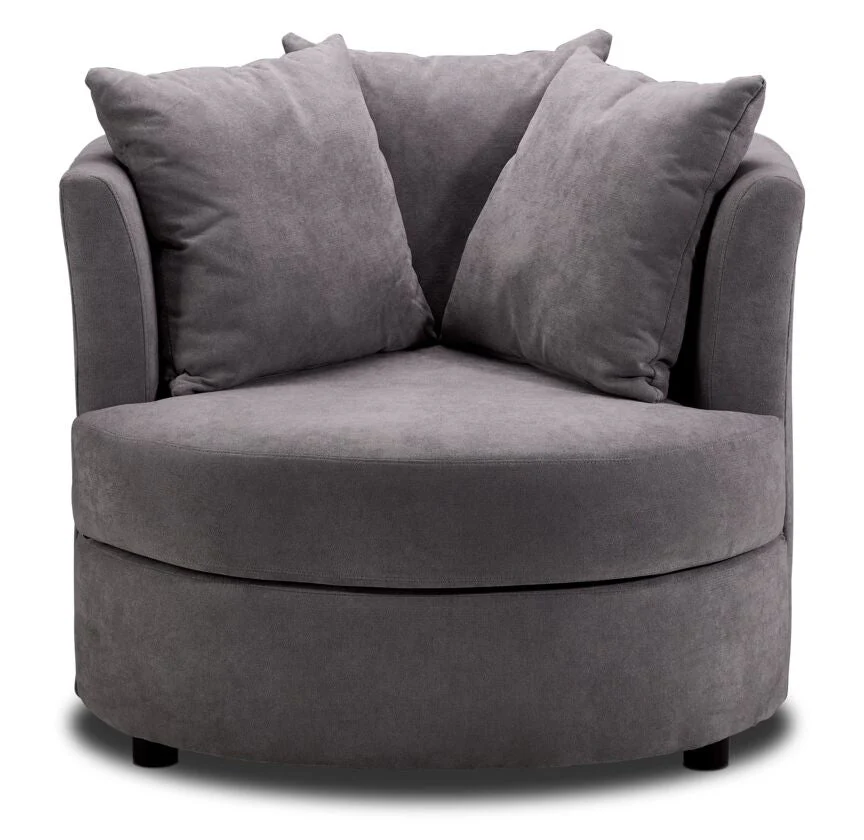 Cuddles Accent Chair - Grey - Image 2