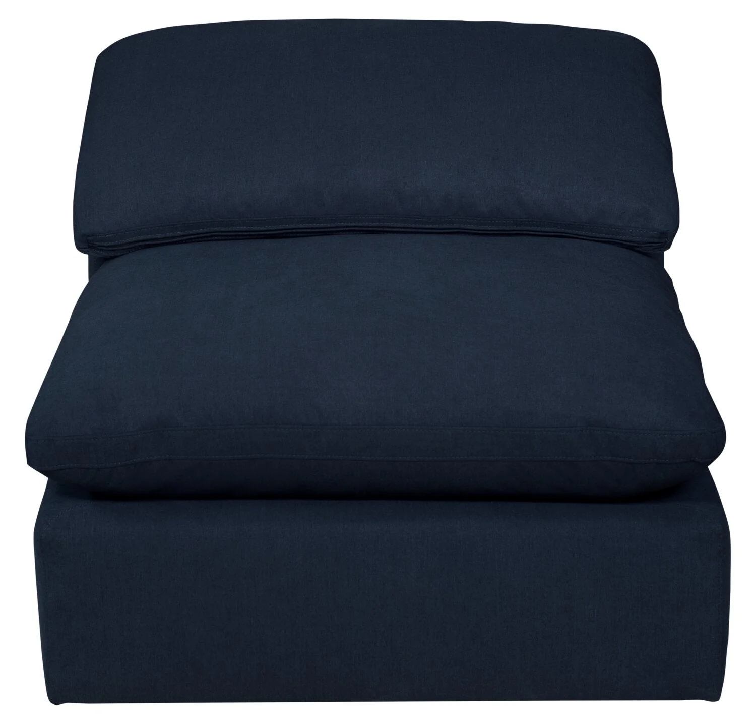 Dalyn Linen-Look Fabric Modular Corner Chair - Navy - Image 2