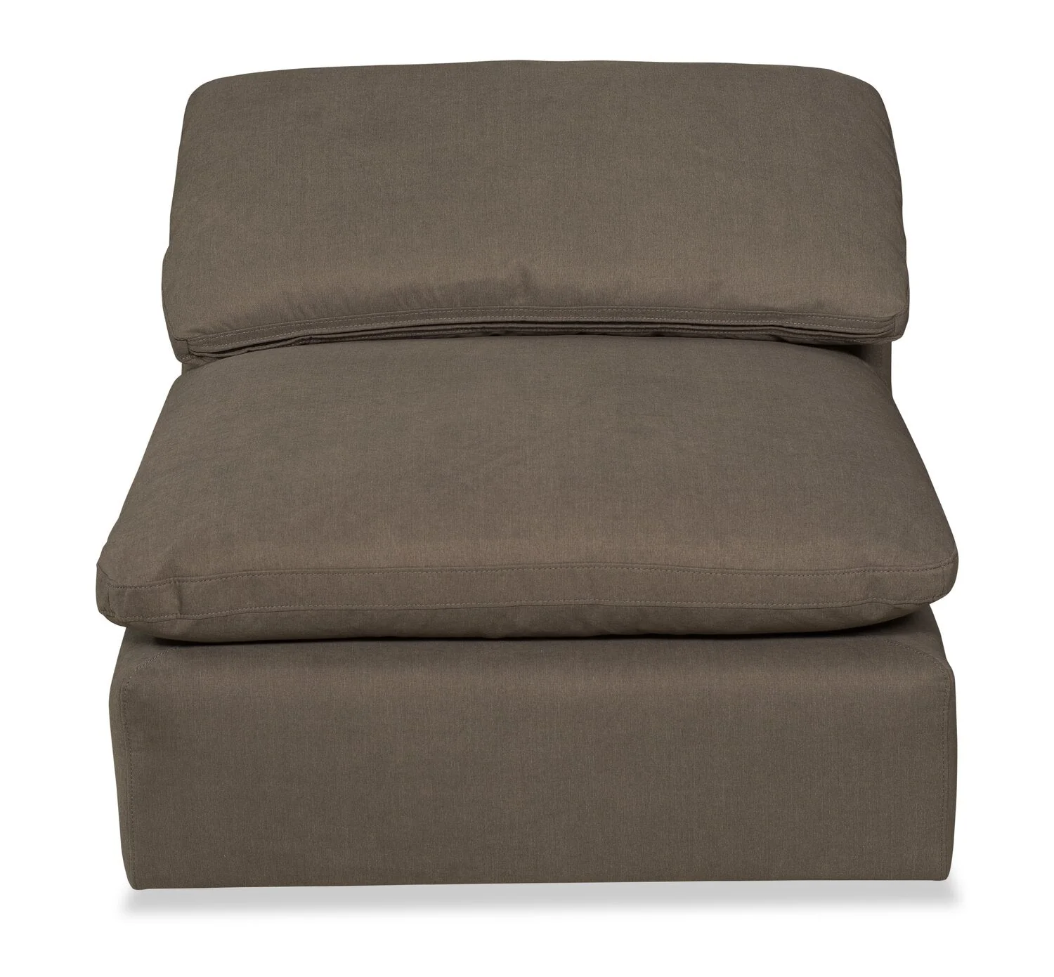 Dalyn Linen-Look Fabric Modular Corner Chair - Slate - Image 2