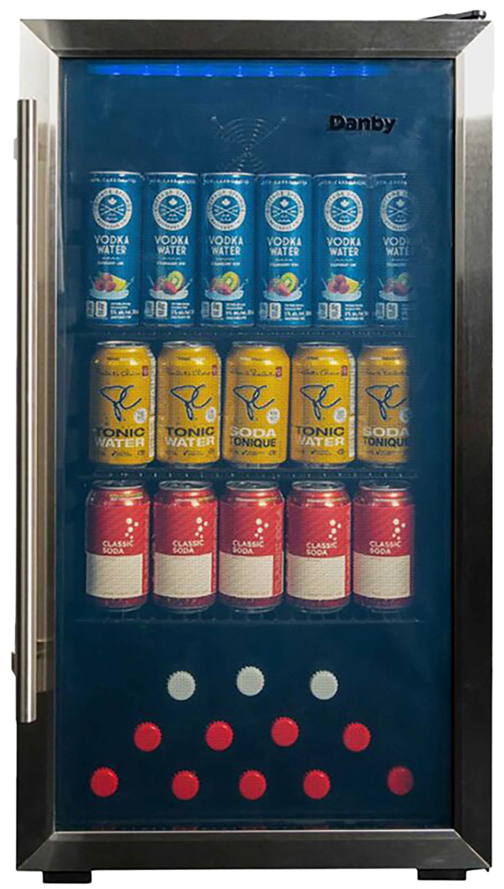 Danby Designer Tempered Glass Stainless frame Beverage Center (3.1 cu. ft.) - DBC117A2BSSDD-6