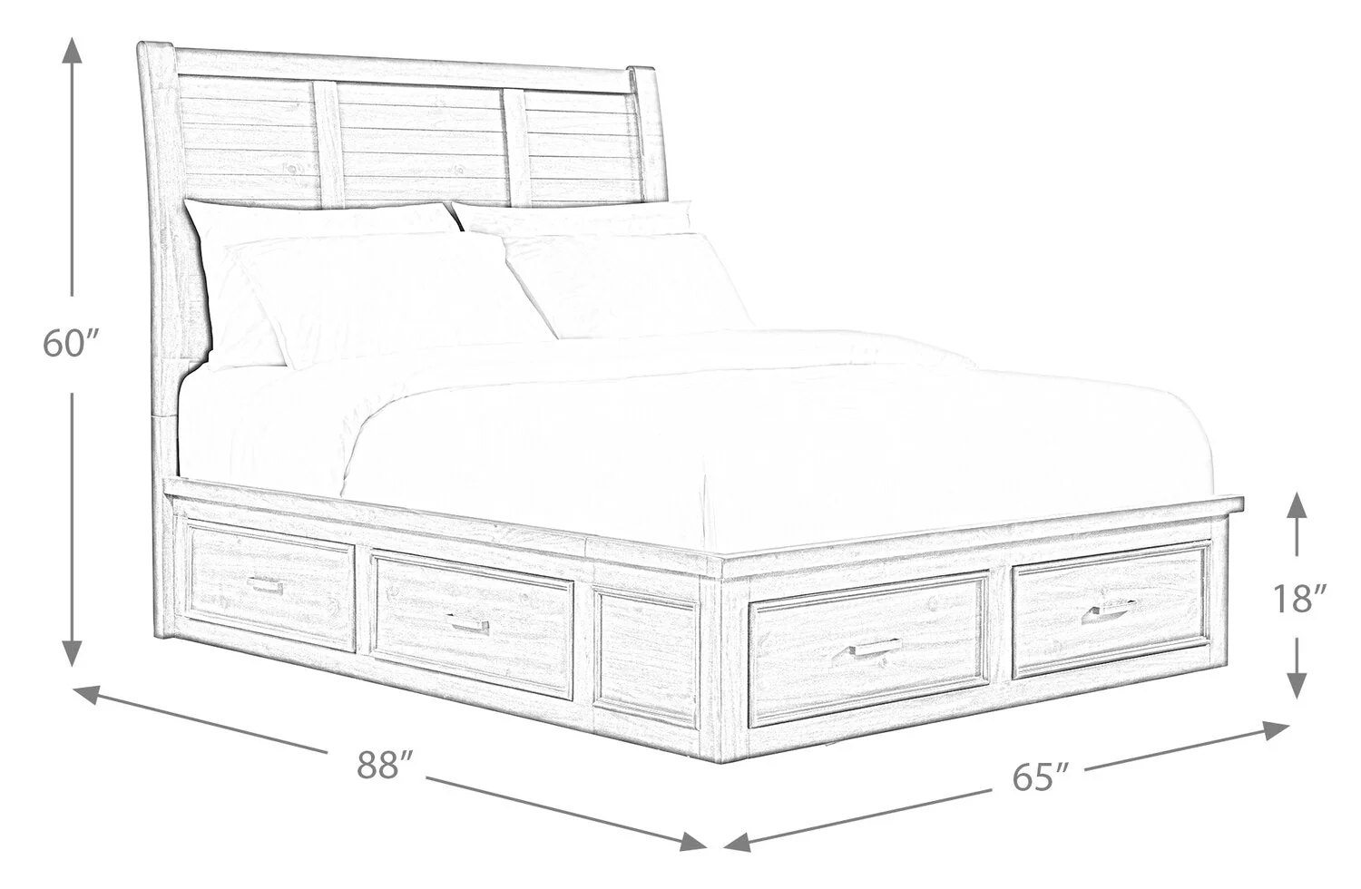 Dani Queen Storage Bed - Image 7