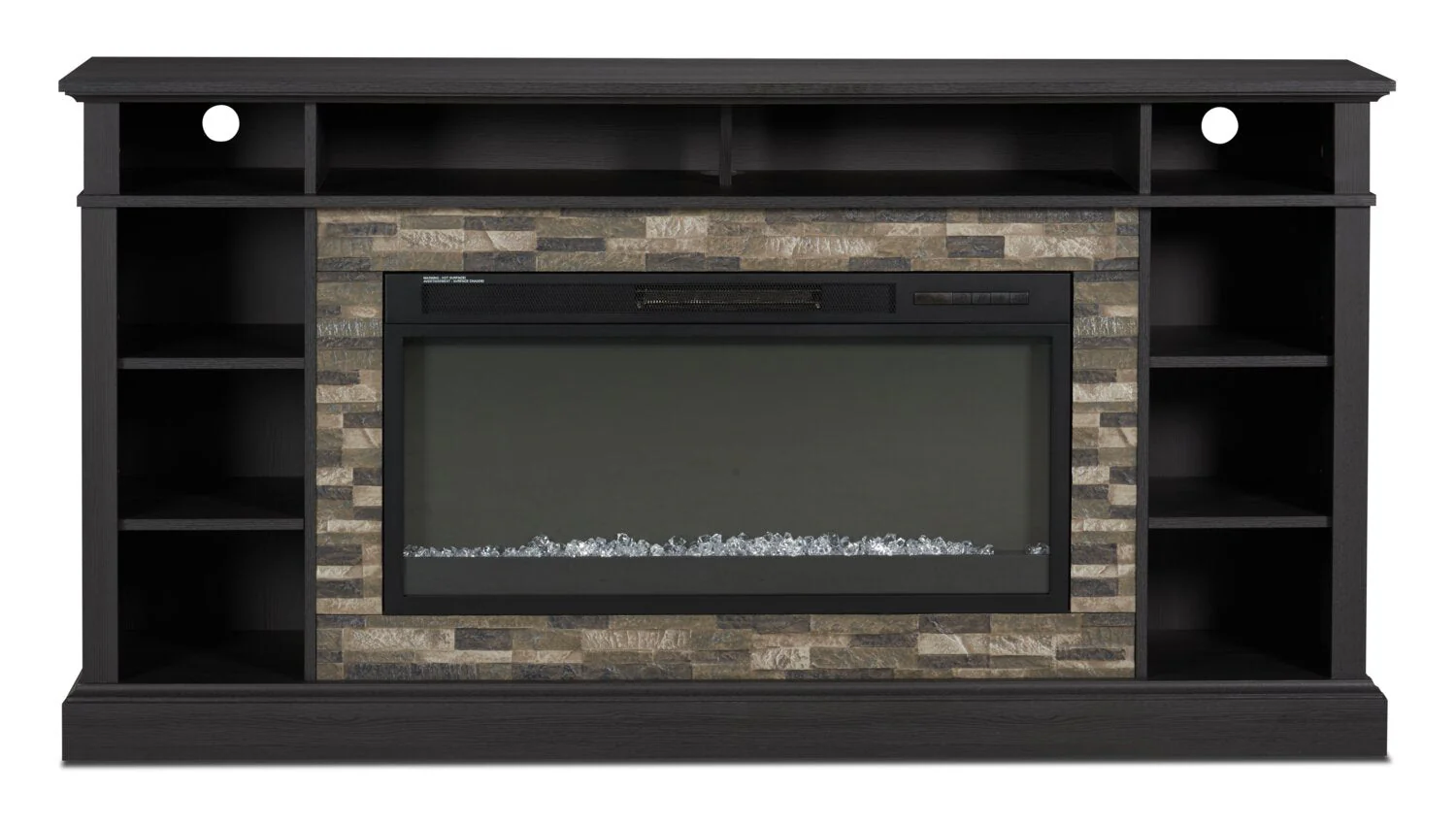Deyn 70" TV Stand with Crystal Ember Firebox - Image 3