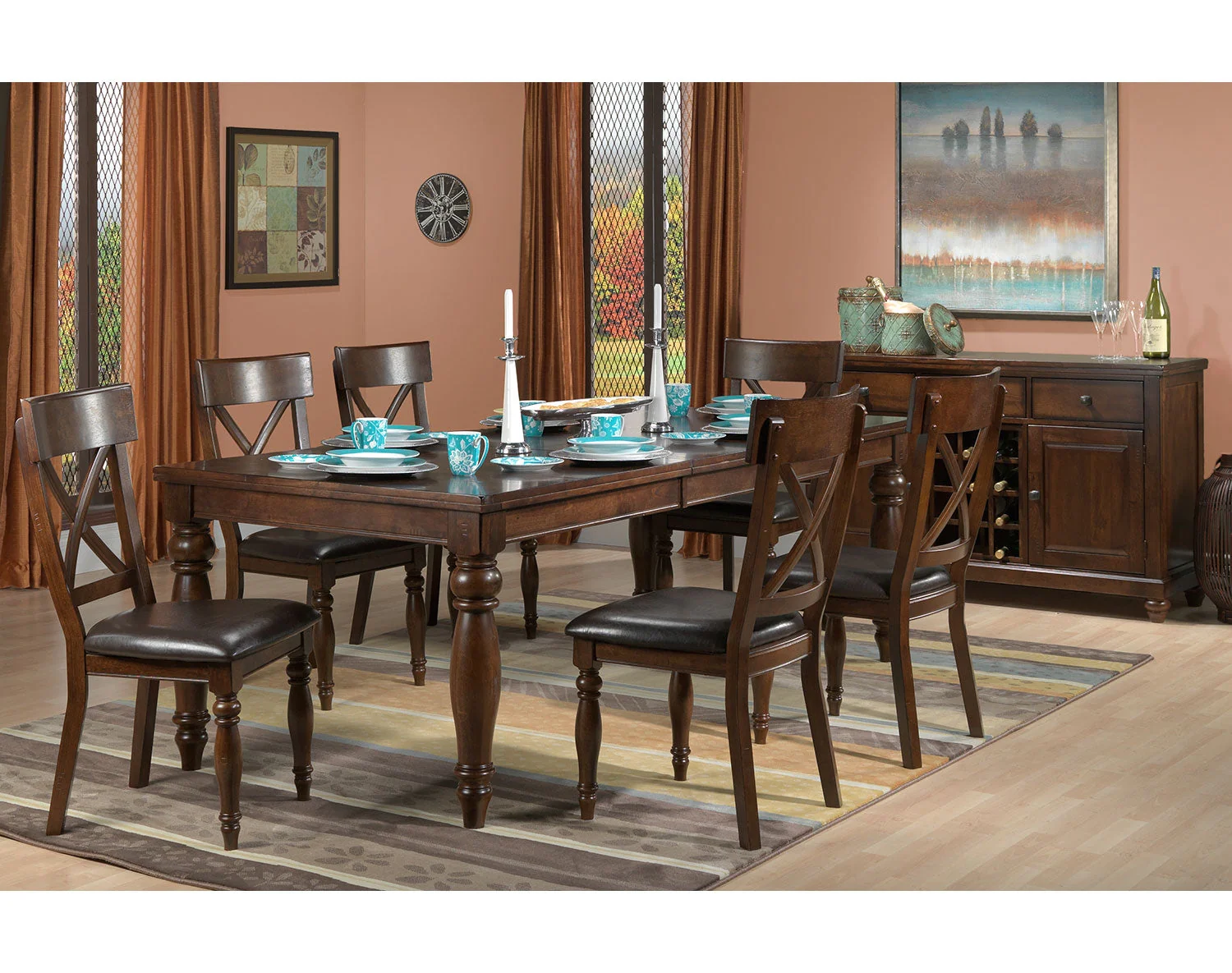 Dundas Dining Table - Chocolate - Image 3