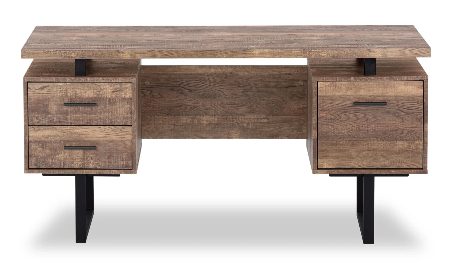 Elley Reversible Desk - Brown - Image 2