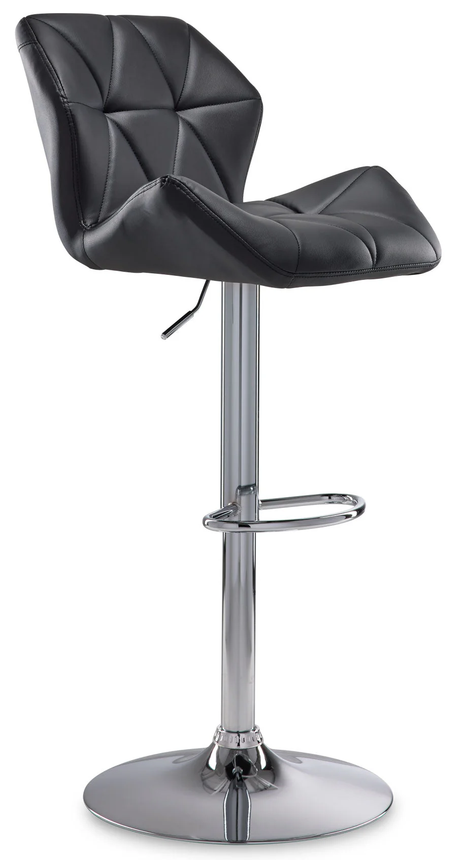 Esme Bar-Height Stool - Black/Chrome - Image 3