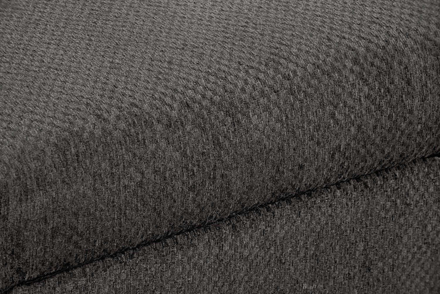Farrow Chenille Storage Ottoman - Grey - Image 6