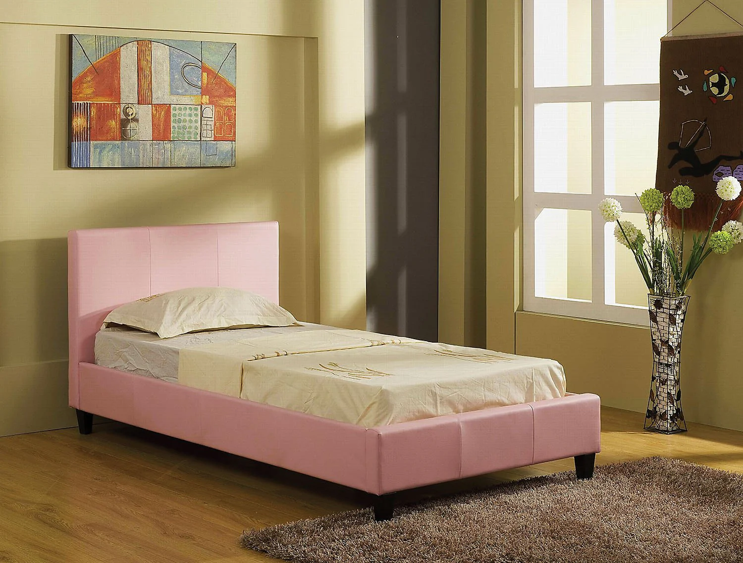 Finley Twin Bed - Pink - Image 3