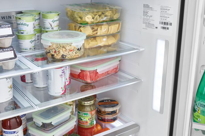 Frigidaire Gallery 36" Smudge-Proof® Stainless Steel Counter-Depth 4-Door Refrigerator (21.5 cu. ft.) - GRQC2255BF - Image 9
