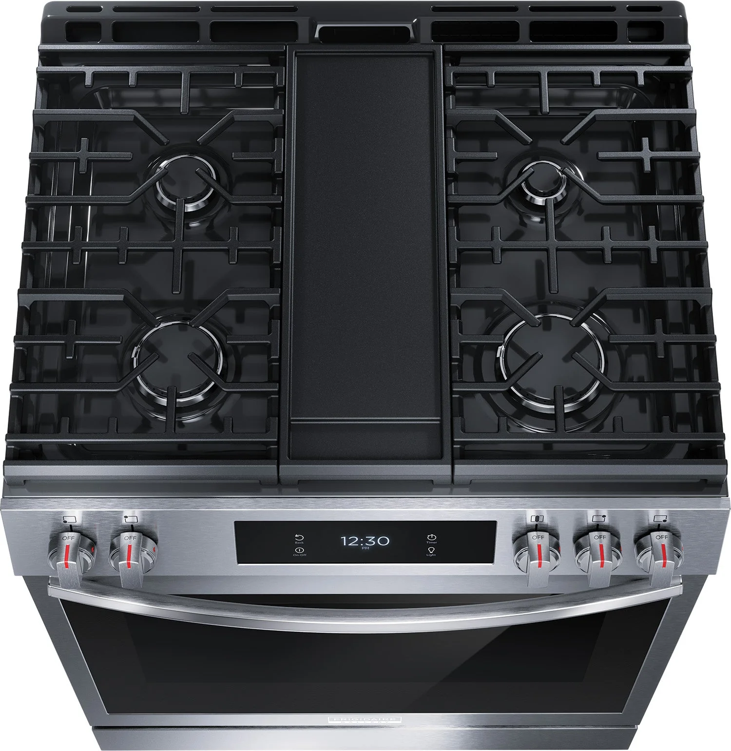 Frigidaire Gallery Stainless Steel 30" Front Control Gas Range with Total Convection (6.1 Cu. Ft) - GCFG3060BF - Image 7