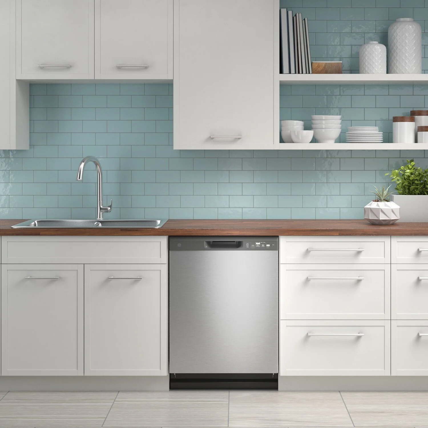 GE 24" Built-In Dishwasher with Front Controls - GDF510PSRSS - Image 7