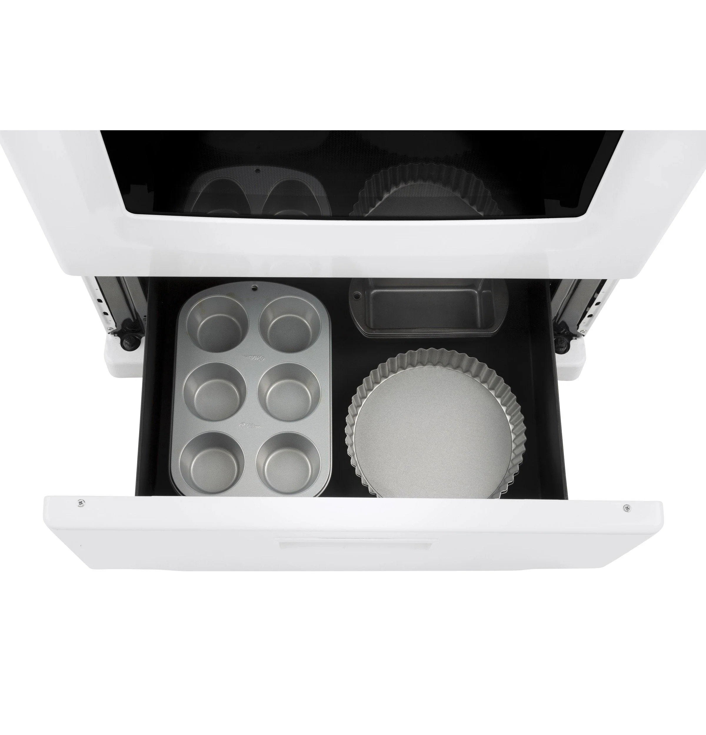 GE 24" White Freestanding Electric Range (2.9 Cu. Ft.) - JCAS300DMWW - Image 7