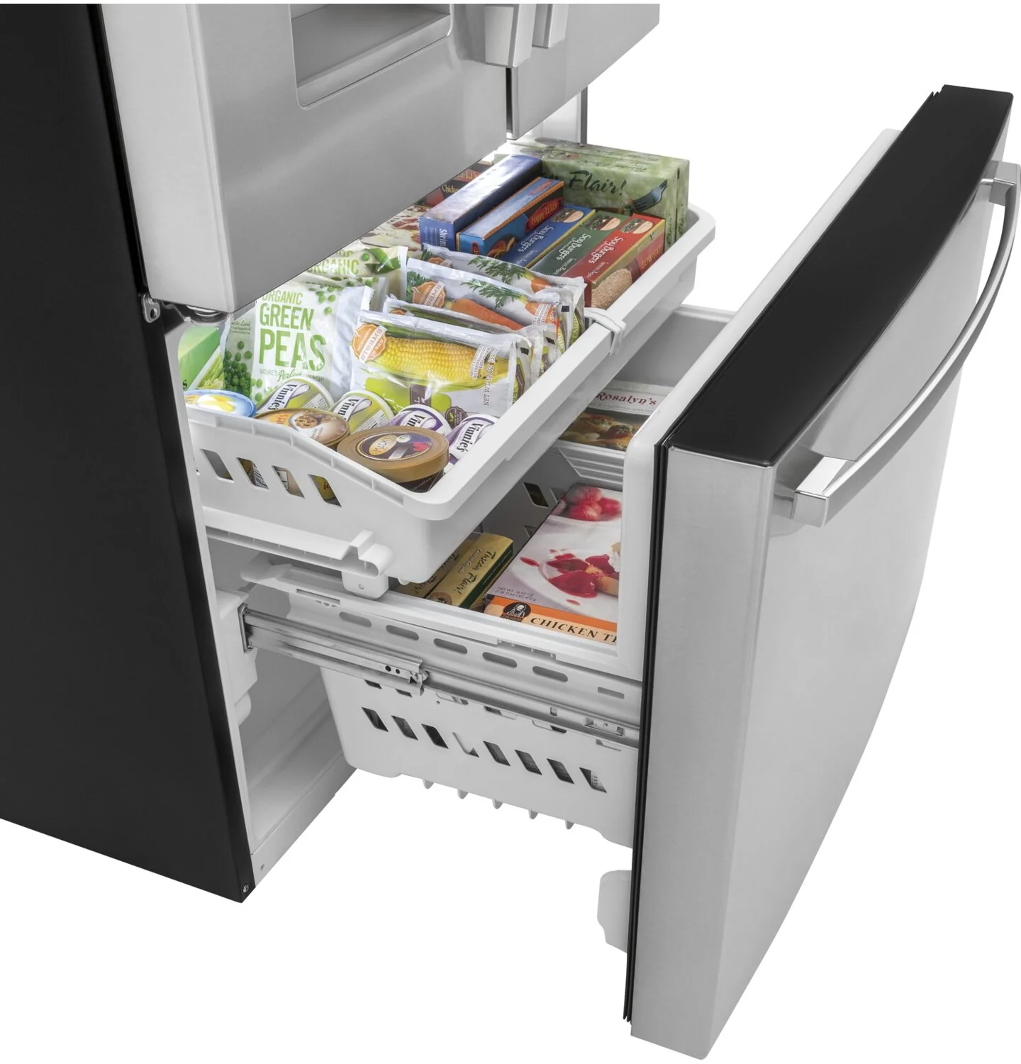 GE 25.6 Cu. Ft. French-Door Refrigerator with External Water Dispenser - GFE26JYMFS - Image 4