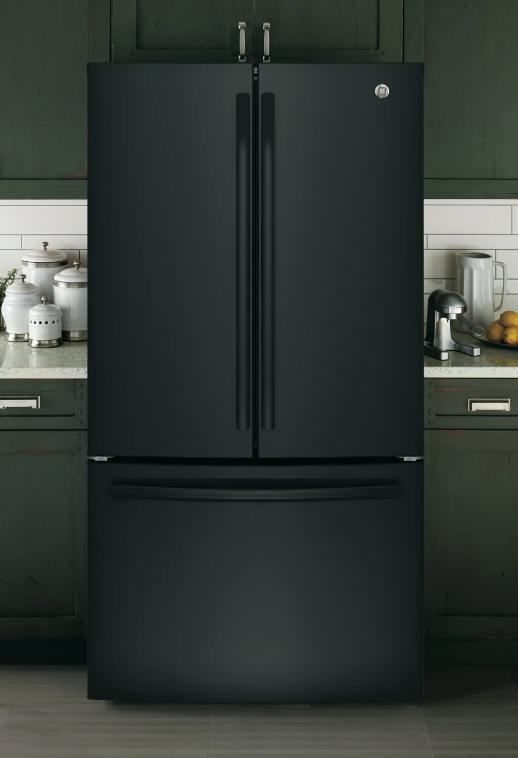 GE 27 Cu. Ft. French-Door Refrigerator with Internal Water Dispenser - GNE27JGMBB - Image 2