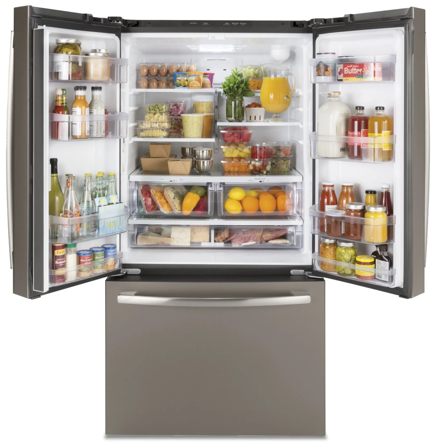GE 27 Cu. Ft. French-Door Refrigerator with Internal Water Dispenser - GNE27JMMES - Image 3