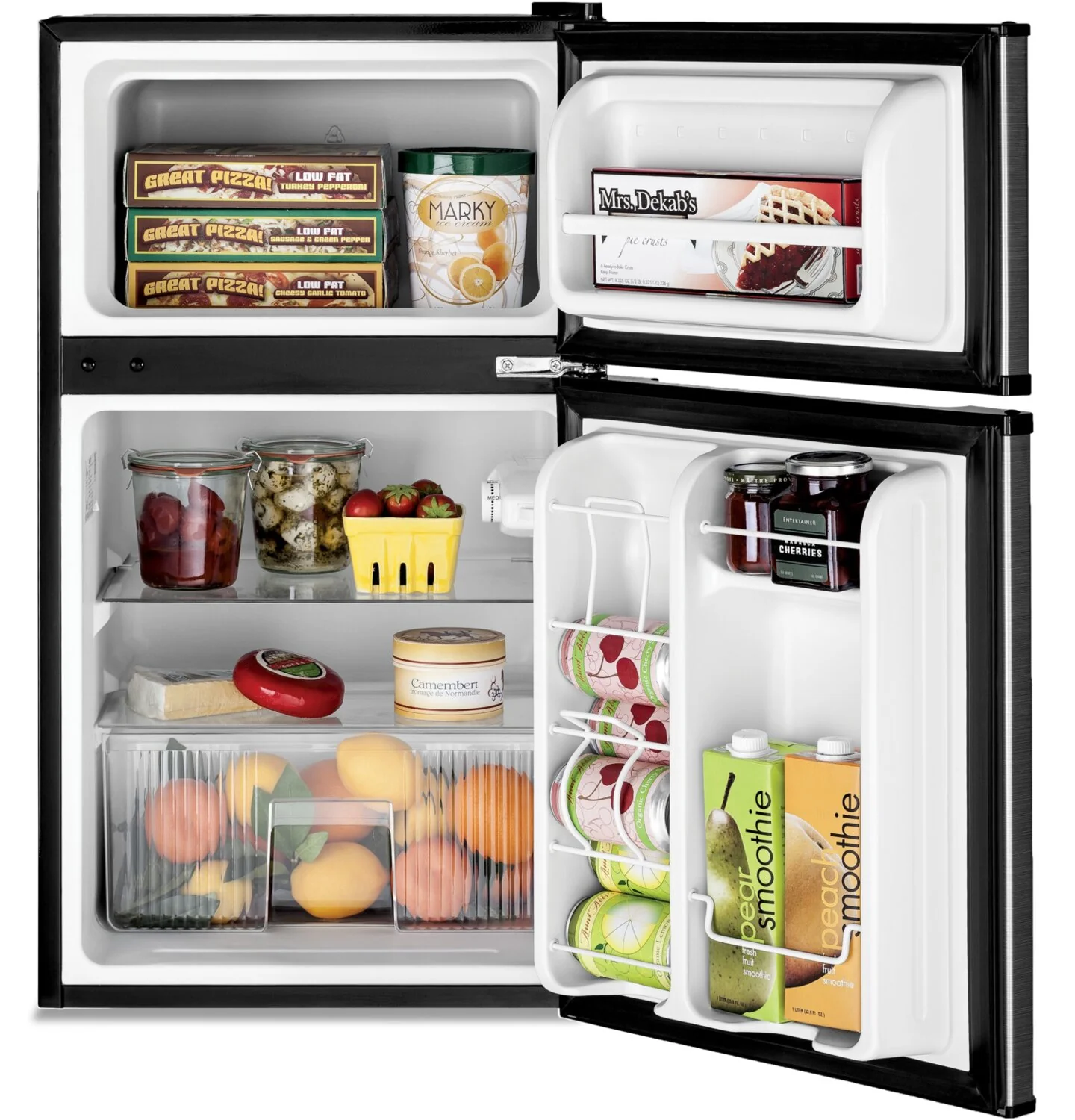 GE 3.1 Cu. Ft. Double-Door Compact Refrigerator - GDE03GLKLB - Image 3