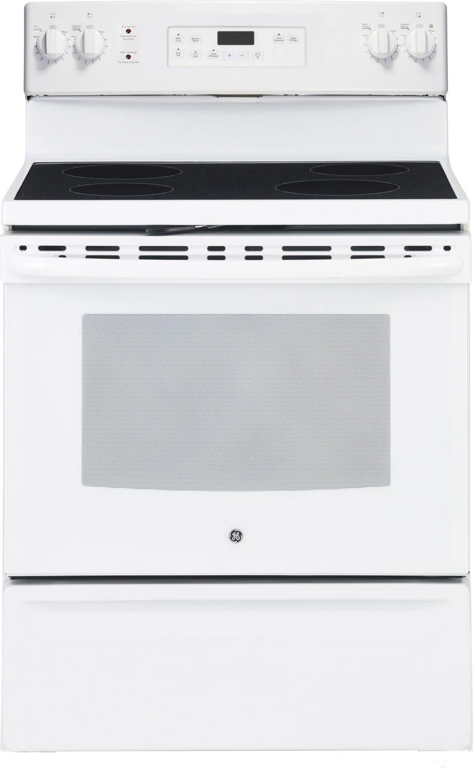 GE 5.0 Cubic Foot Freestanding Electric Self-Cleaning Range - JCB630DKWW