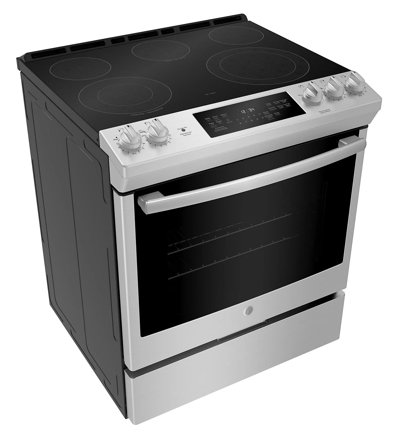 GE 5.3 Cu. Ft. Convection Slide-In Electric Range - JCS840SMSS - Image 2
