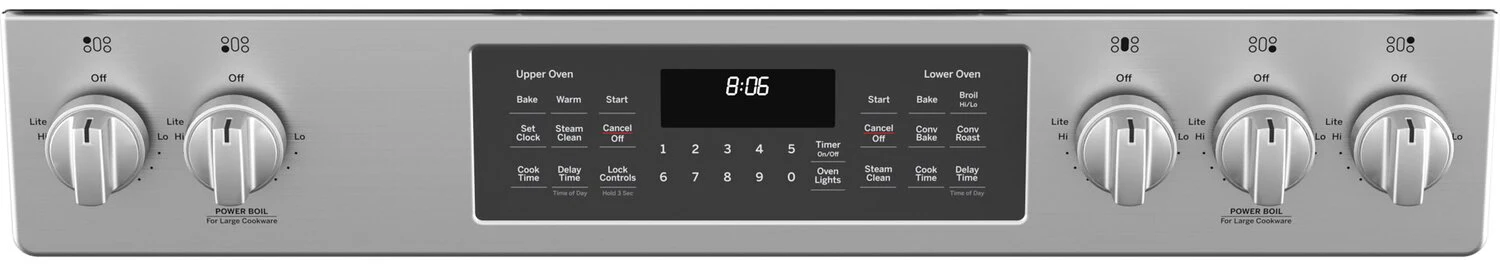 GE 6.7 Cu. Ft. Double-Oven Freestanding Gas Range - JCGSS86SPSS - Image 3